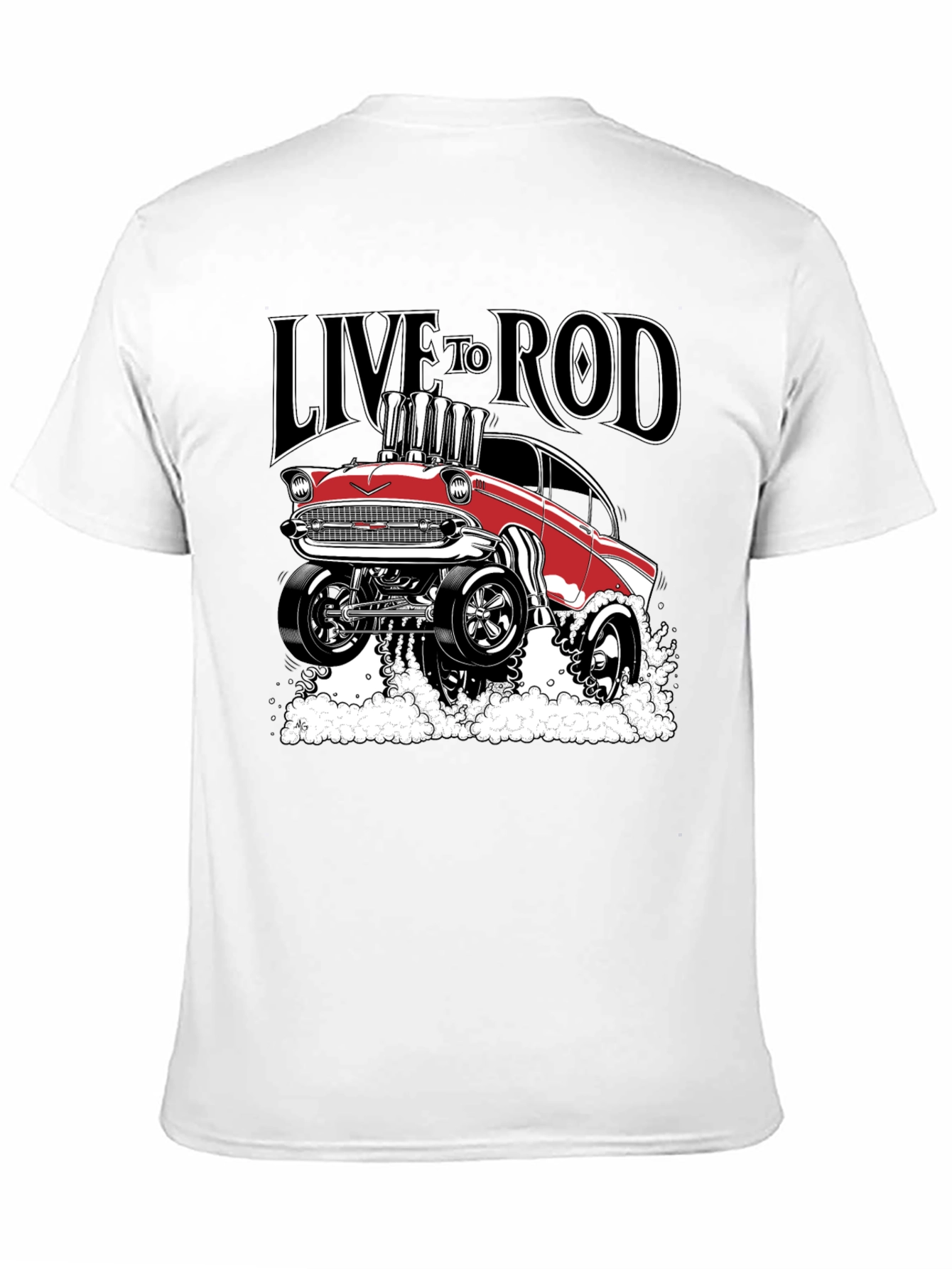 Live to Rod Black Graphic T-Shirt