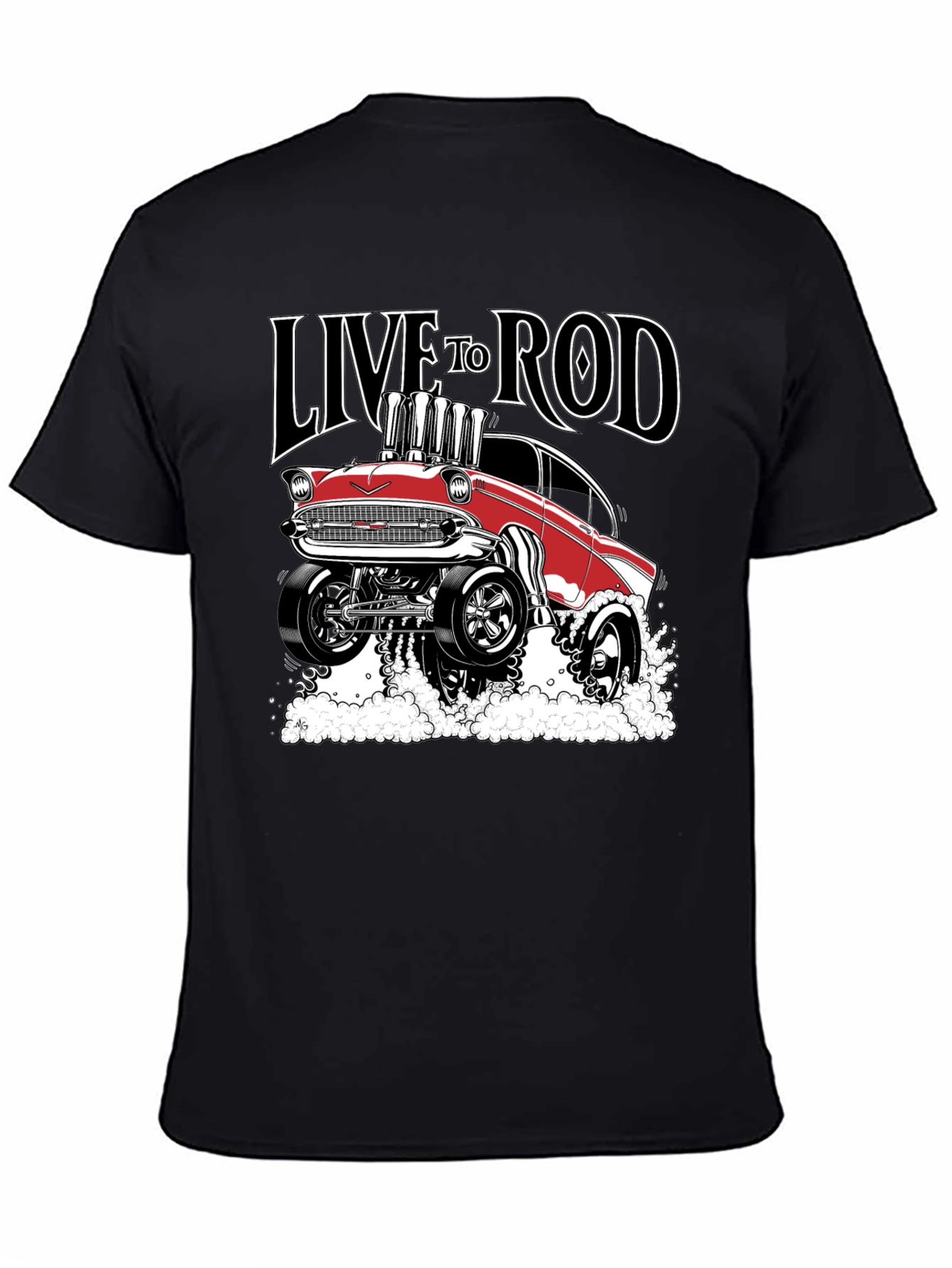 Live to Rod Black Graphic T-Shirt