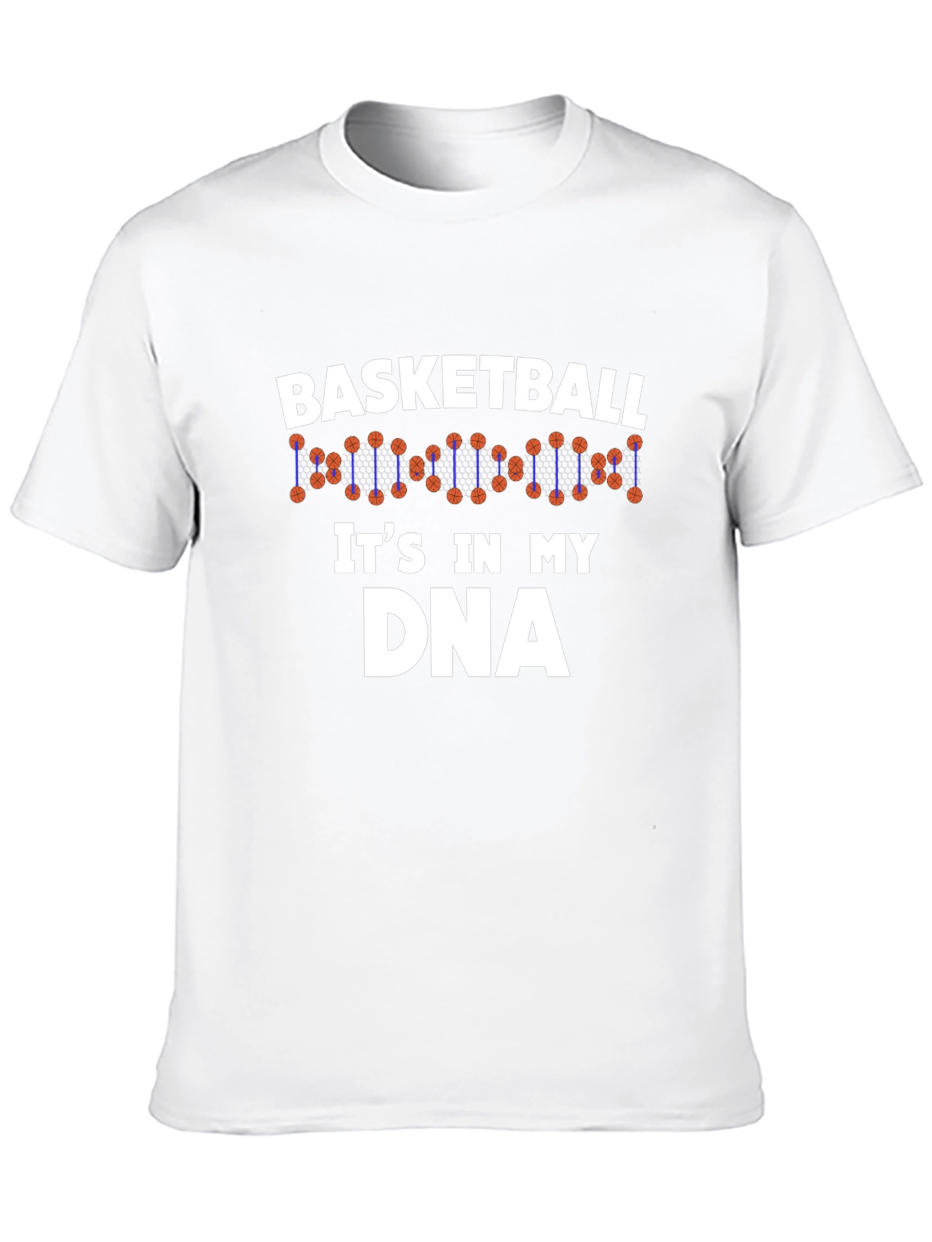 Basketball DNA T-Shirt - Black Cotton Tee