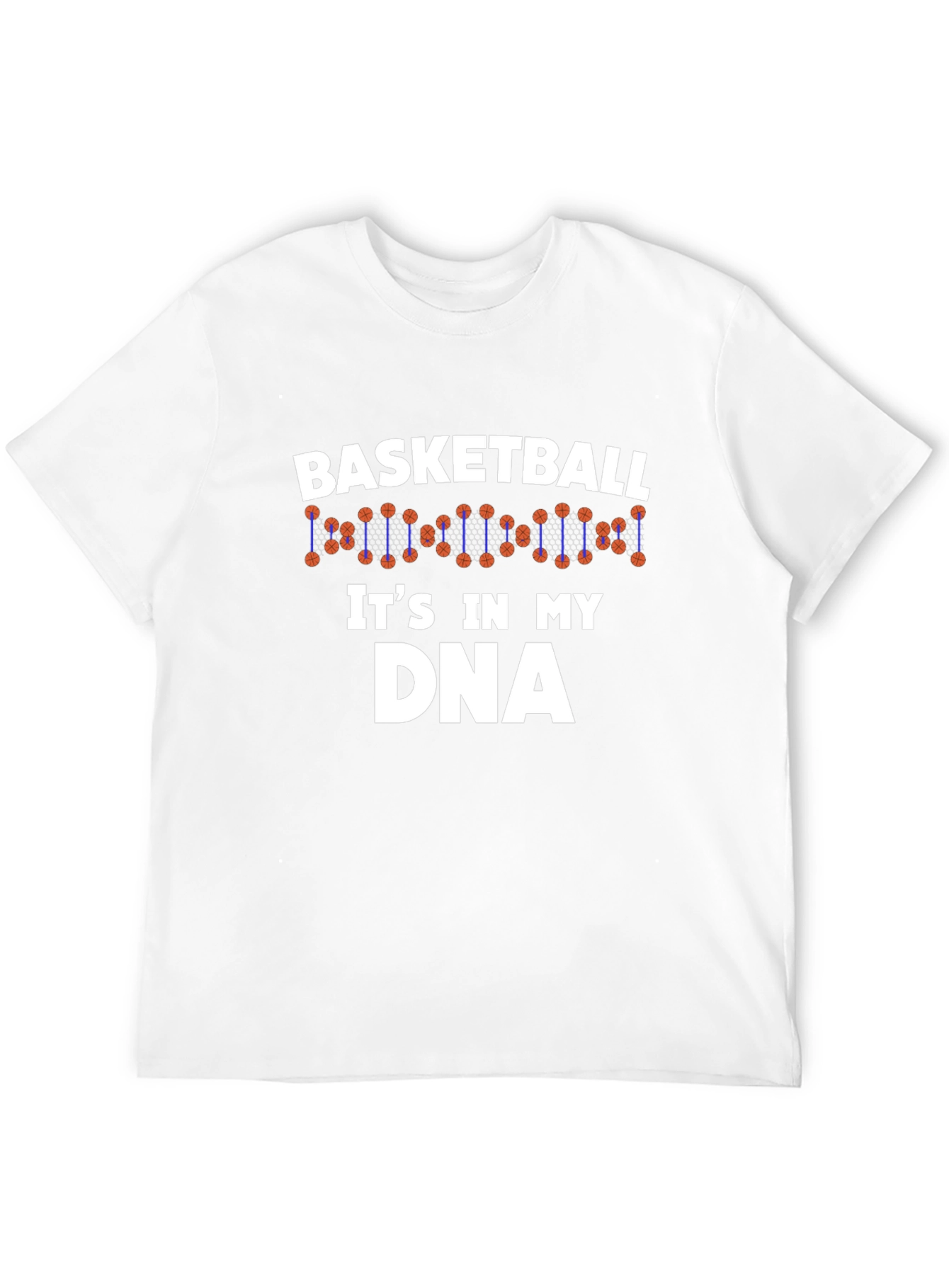 Basketball DNA T-Shirt - Black Cotton Tee