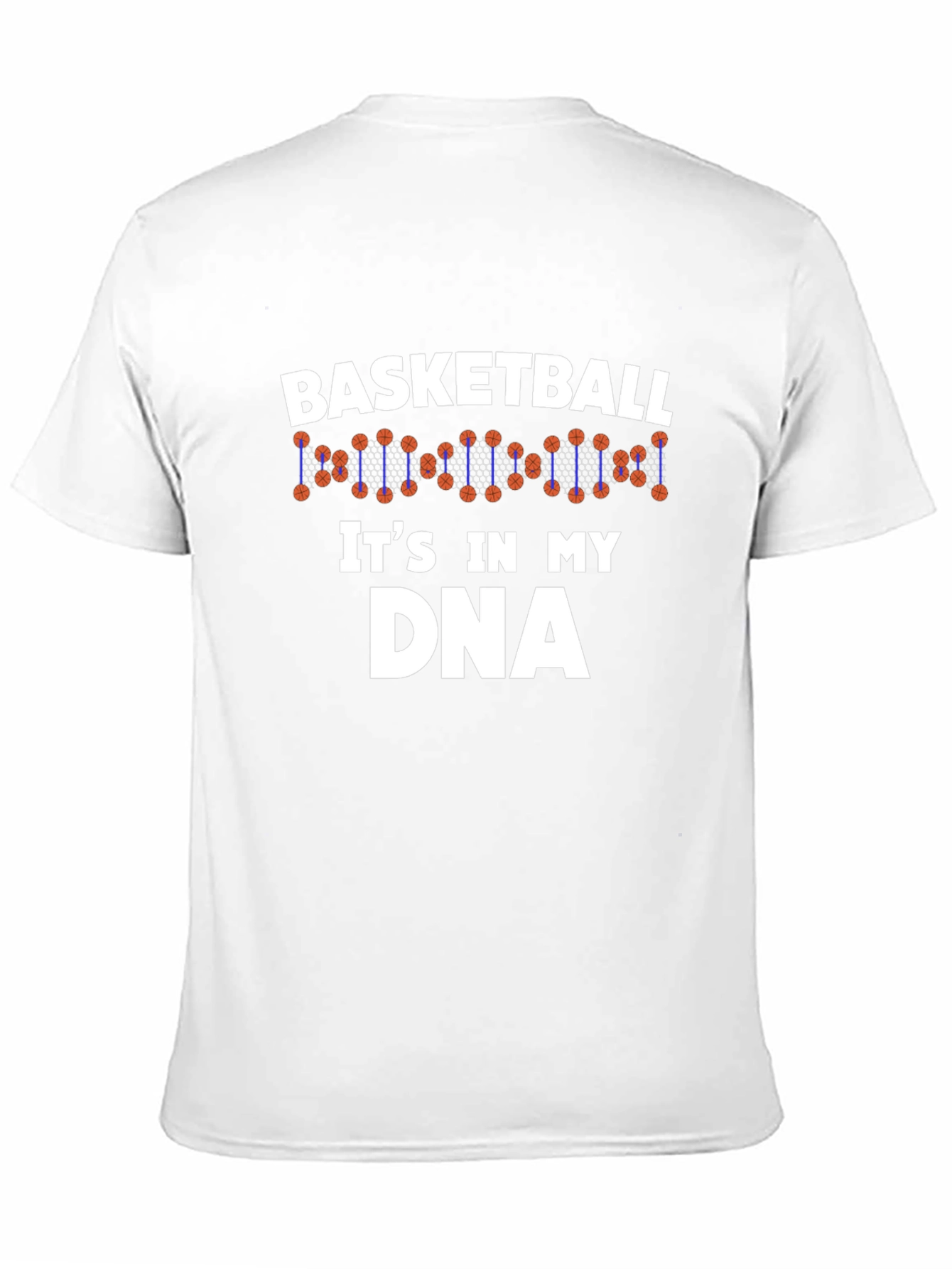 Basketball DNA T-Shirt - Black Cotton Tee