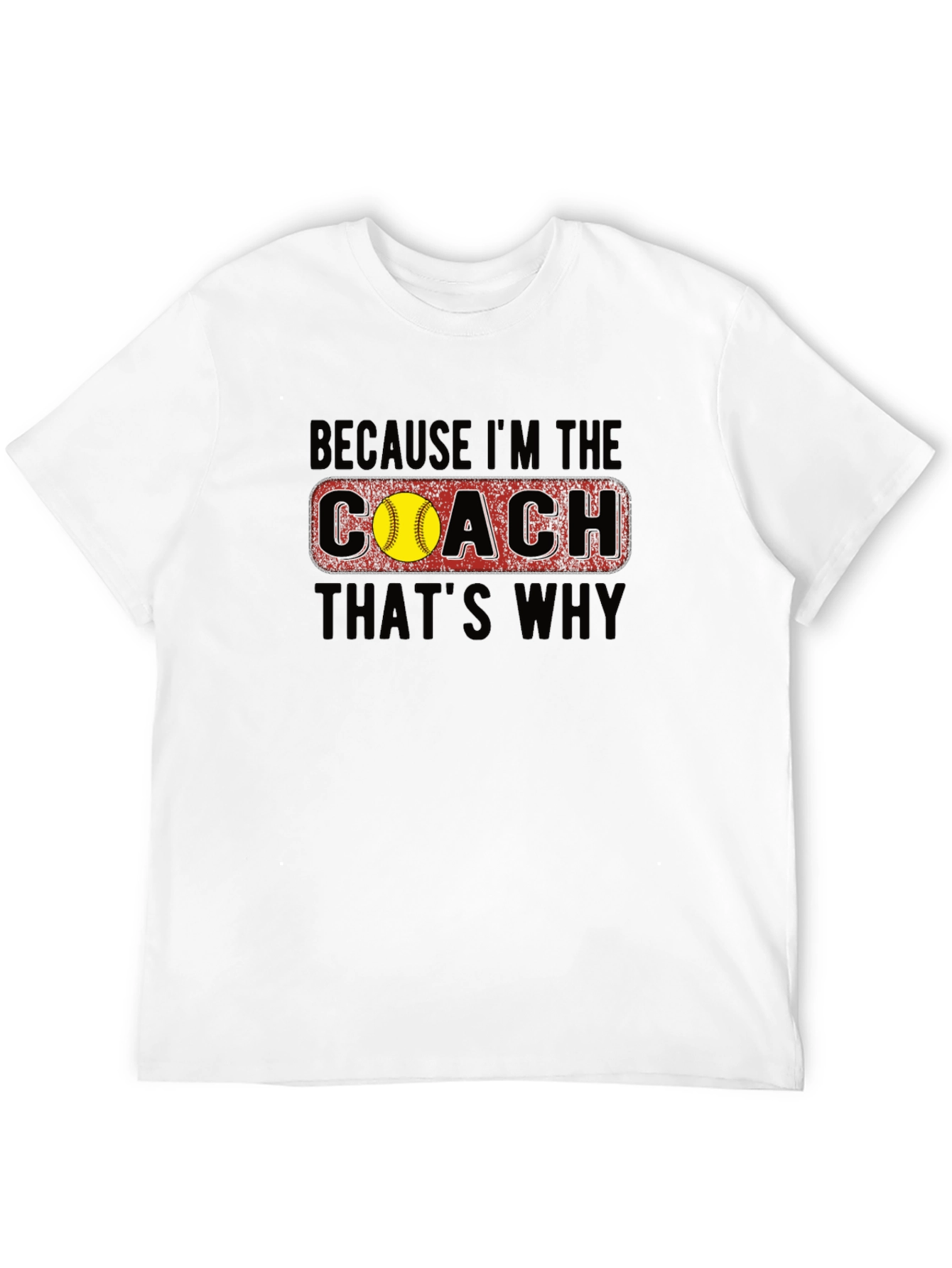 Coach T-Shirt - Softball Design