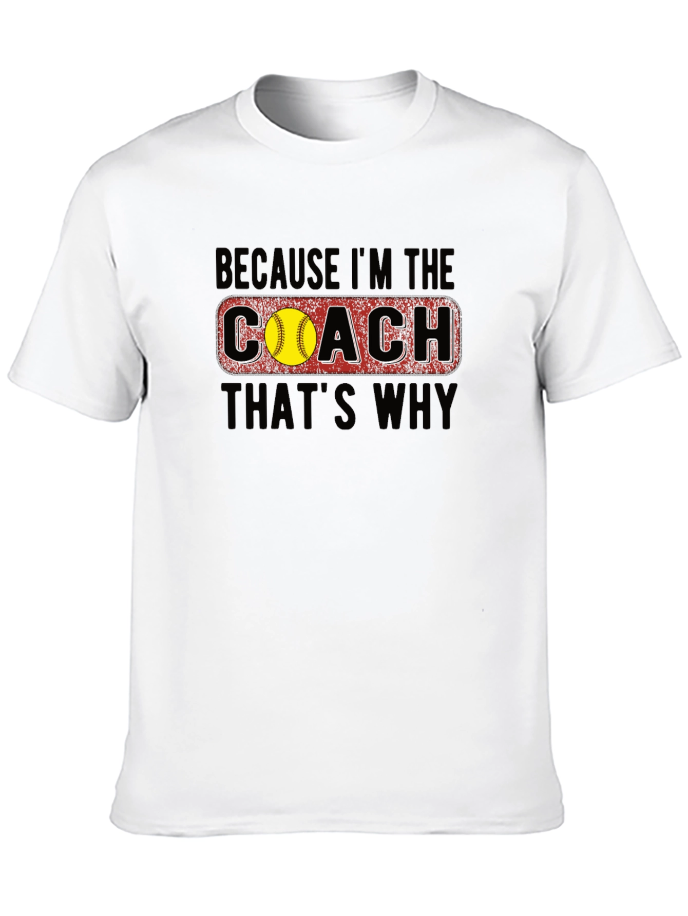 Coach T-Shirt - Softball Design
