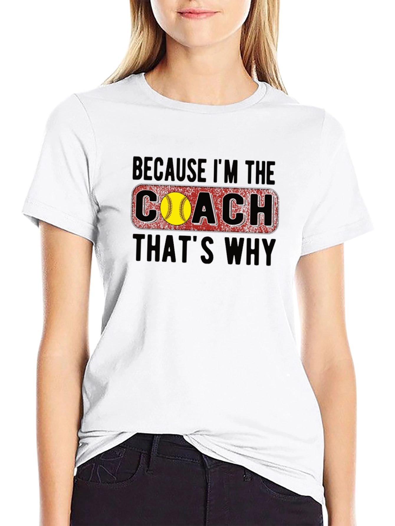 Coach T-Shirt - Softball Design