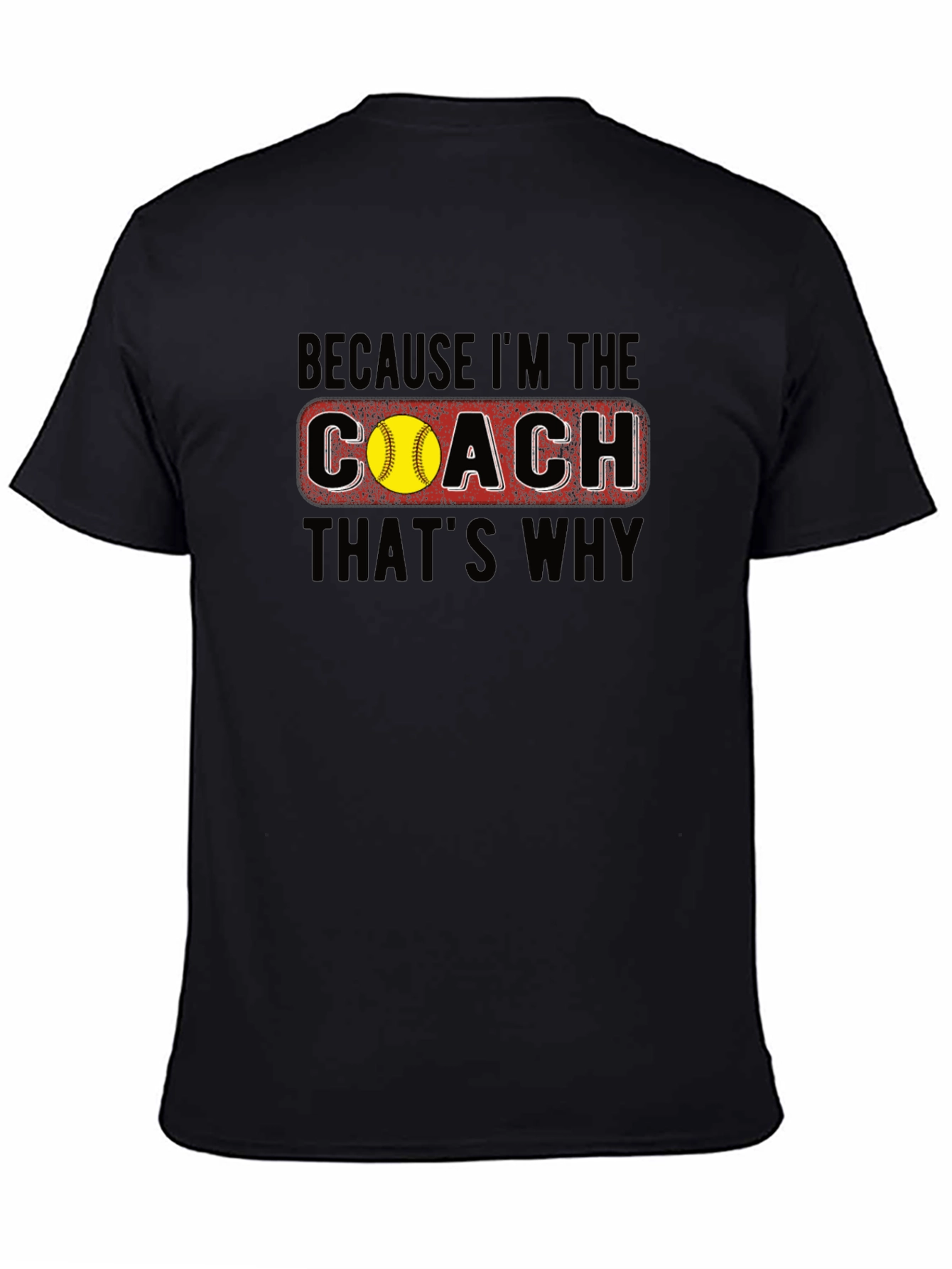 Coach T-Shirt - Softball Design