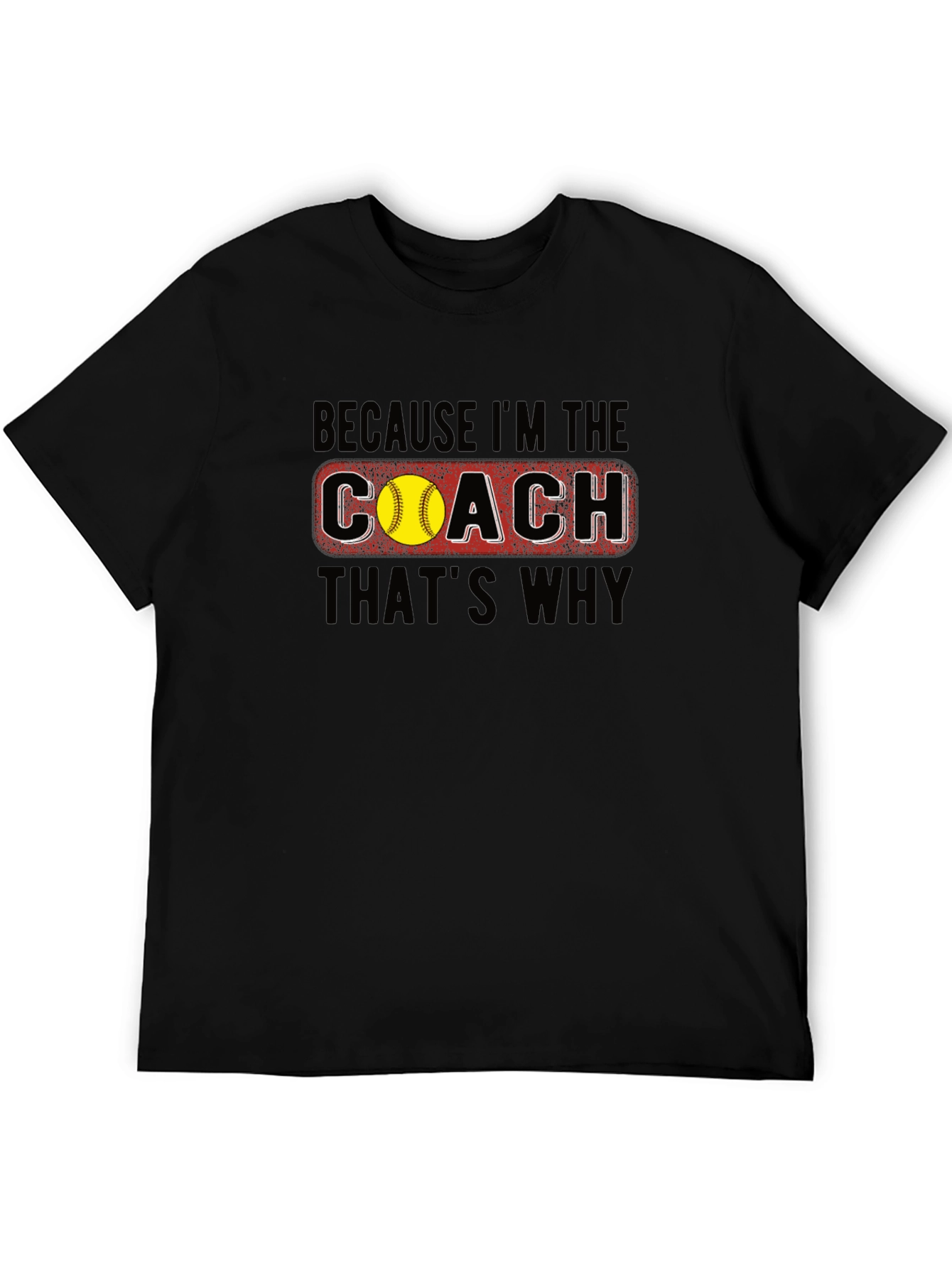 Coach T-Shirt - Softball Design