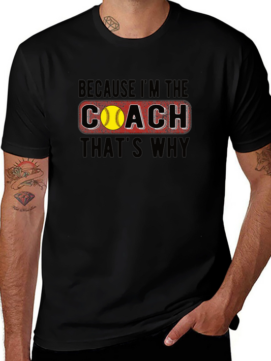 Coach T-Shirt - Softball Design