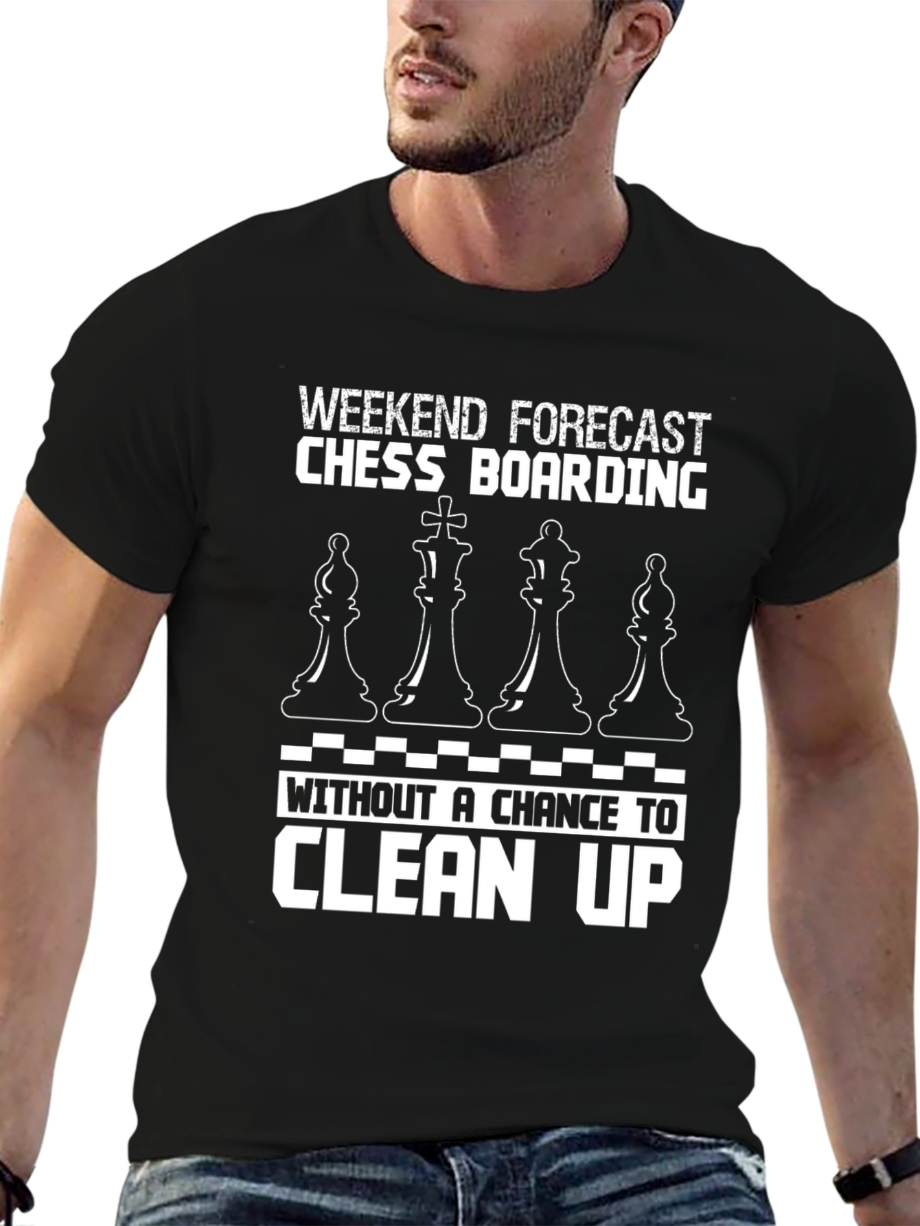 Chess Boarding Weekend Forecast T-Shirt