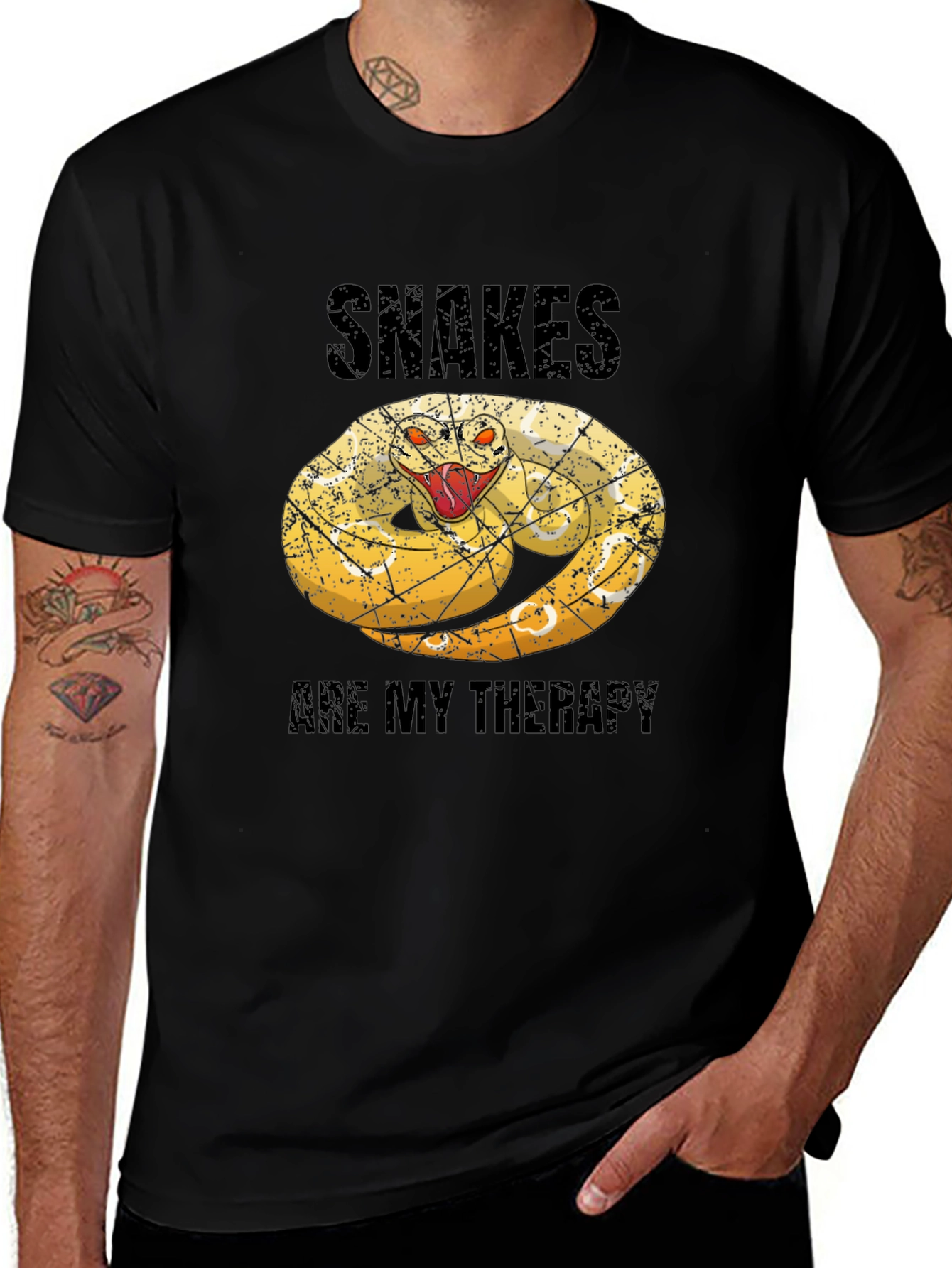 Snakes Are My Therapy Graphic Tee