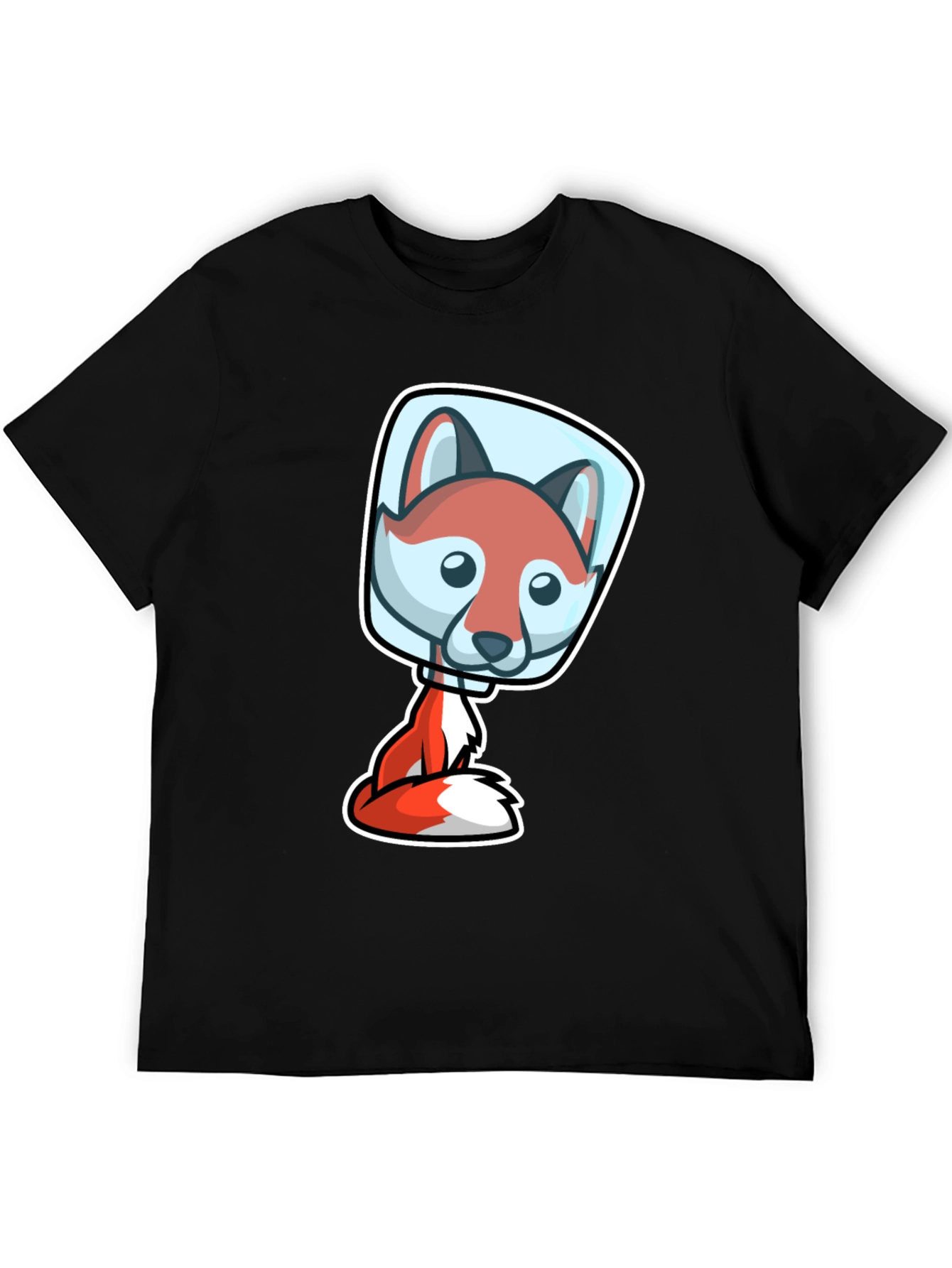 Fox Astronaut T-Shirt - Cute Cartoon Design