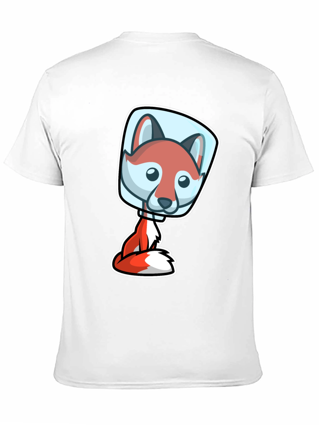 Fox Astronaut T-Shirt - Cute Cartoon Design