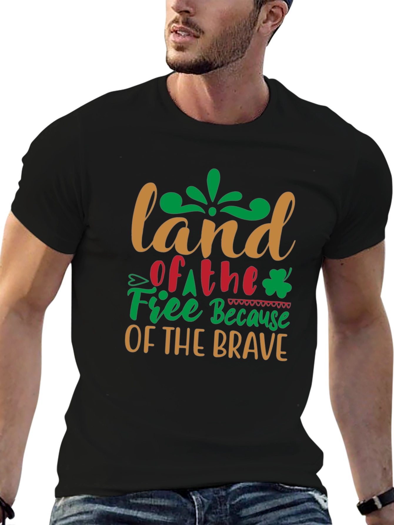 Land of the Free Patriotic Graphic Tee