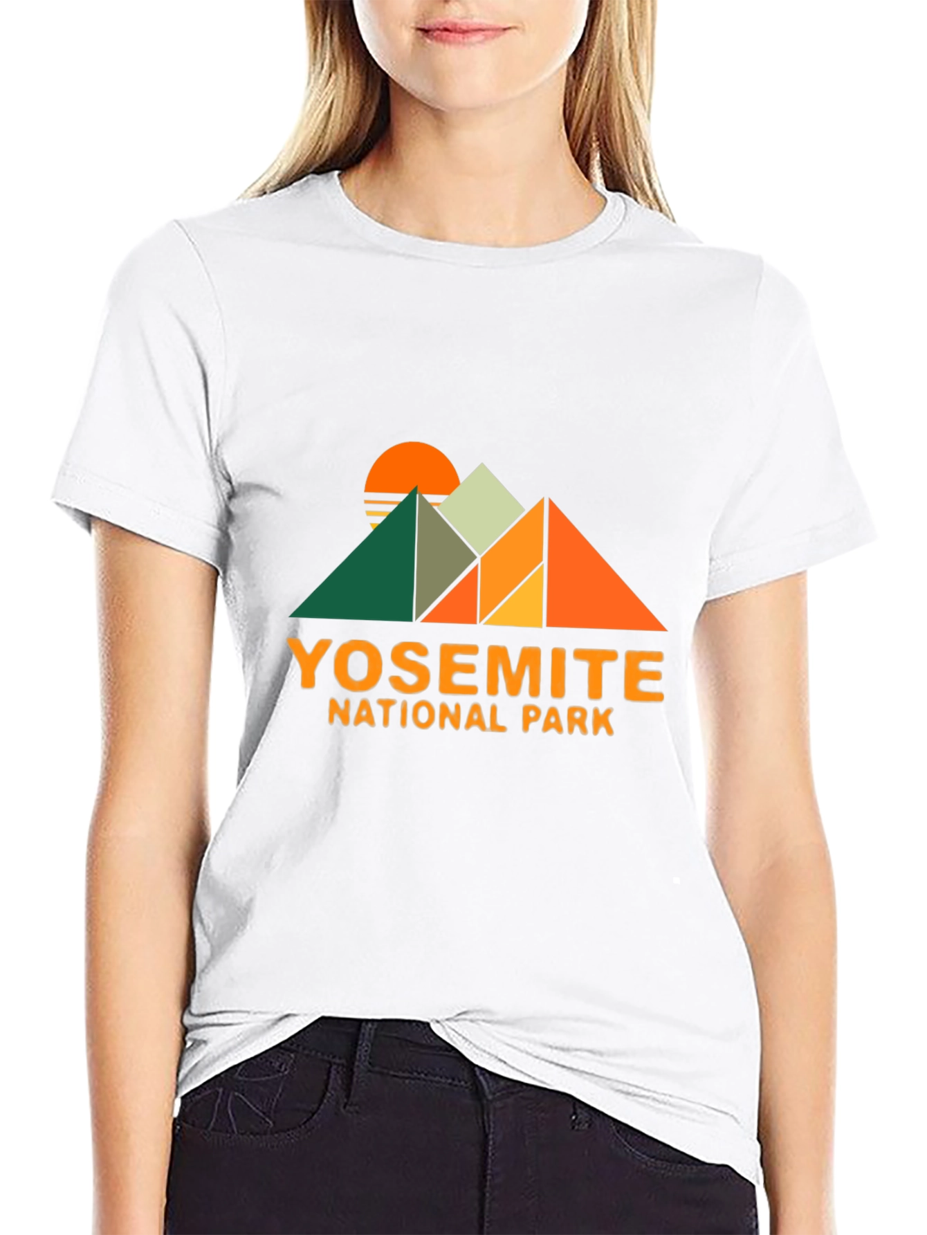 Yosemite National Park Geometric Graphic T-Shirt