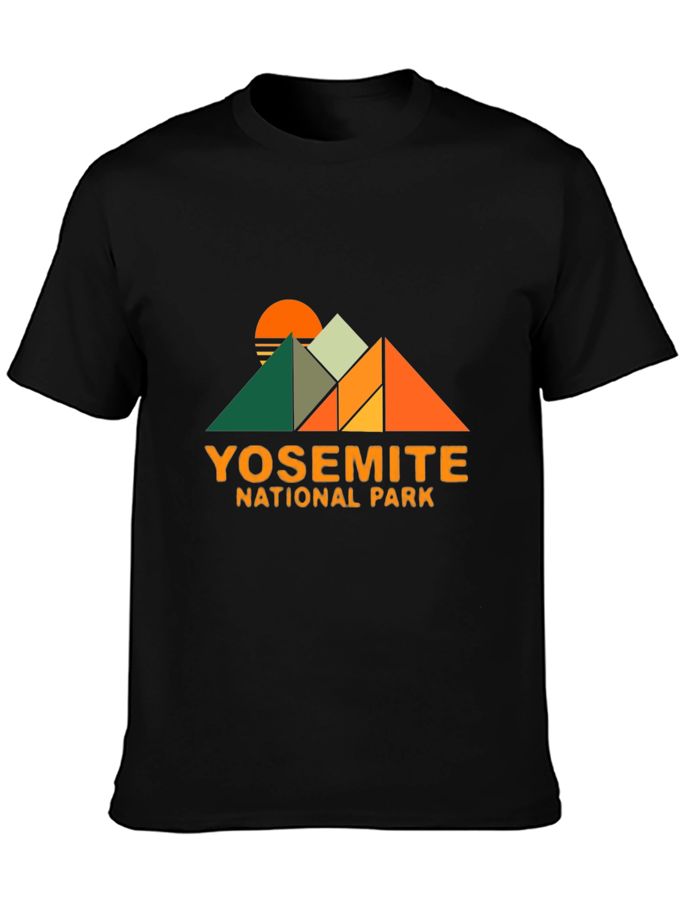 Yosemite National Park Geometric Graphic T-Shirt