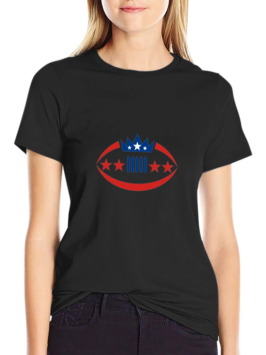 Patriotic Football Graphic T-Shirt