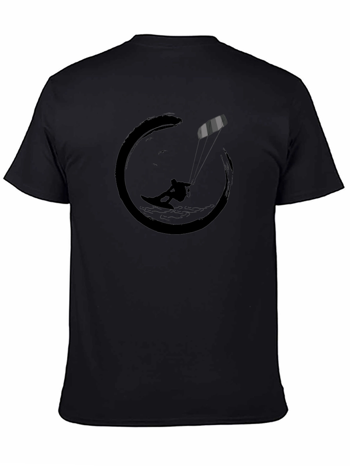 Black Kite Surfing Graphic Tee