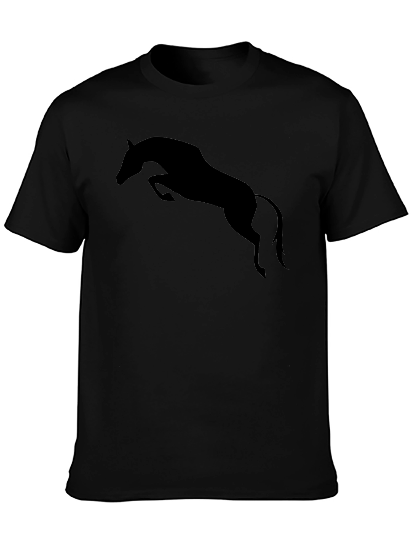 Black Horse Silhouette Graphic Tee