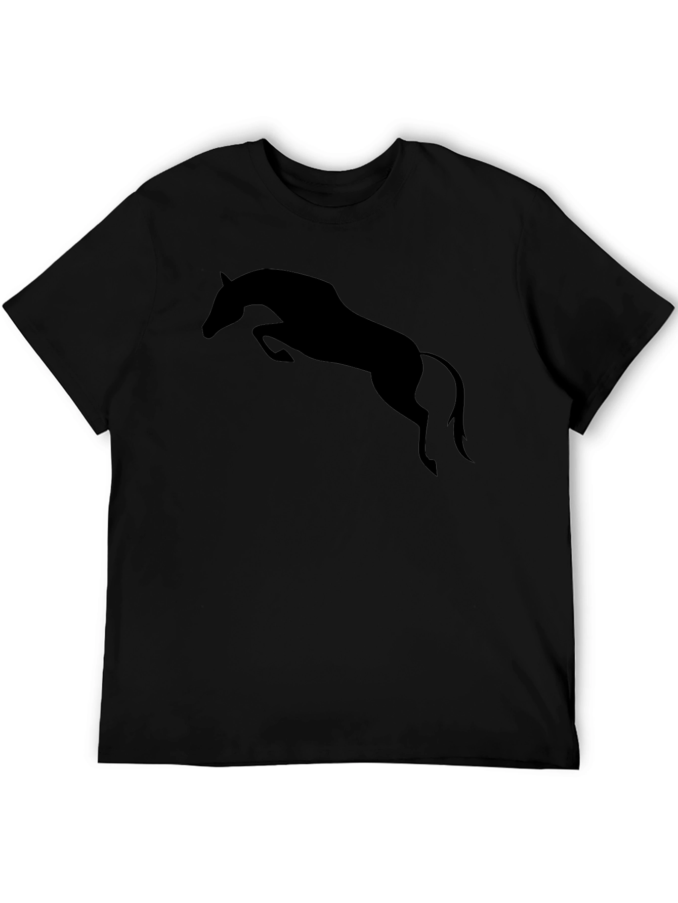 Black Horse Silhouette Graphic Tee