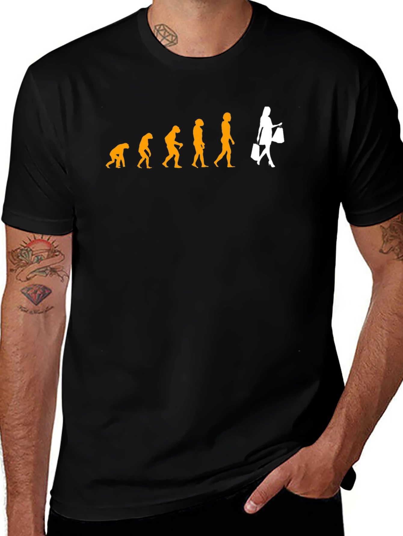 Evolution of a Shopper Graphic T-Shirt
