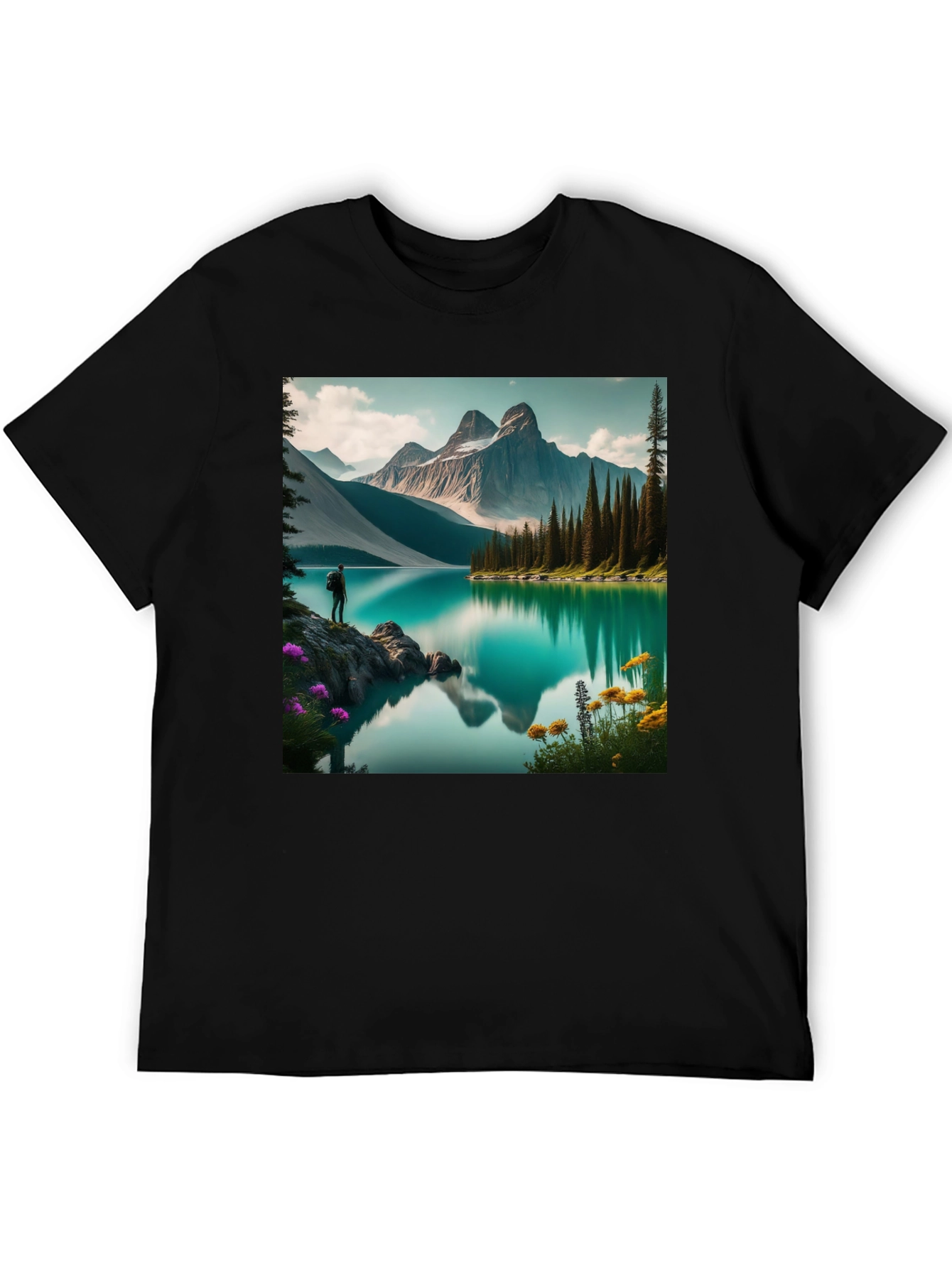 Mountain Lake Graphic Tee