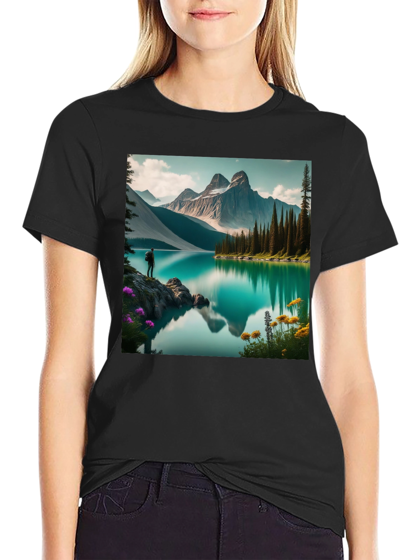 Mountain Lake Graphic Tee