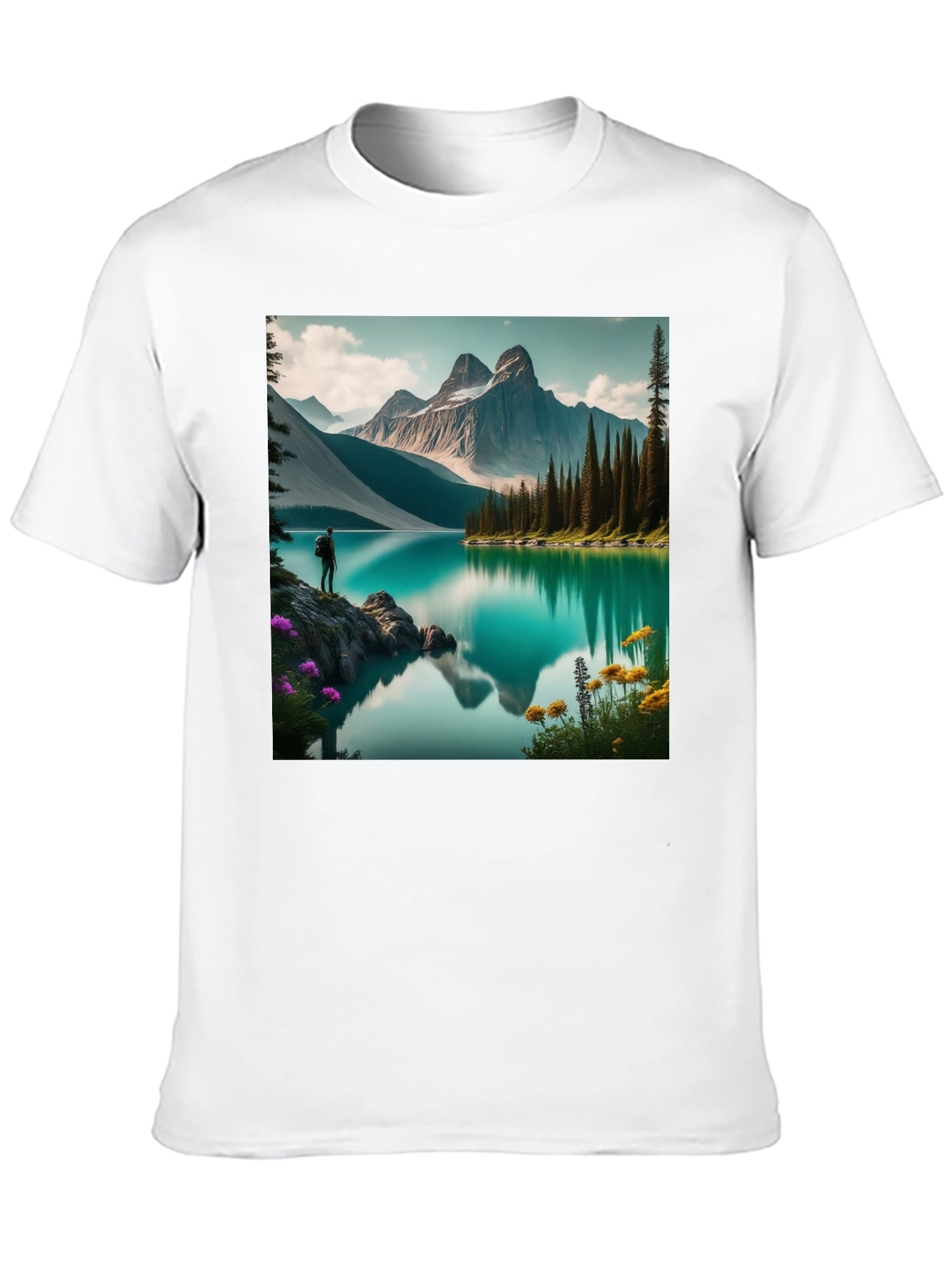 Mountain Lake Graphic Tee