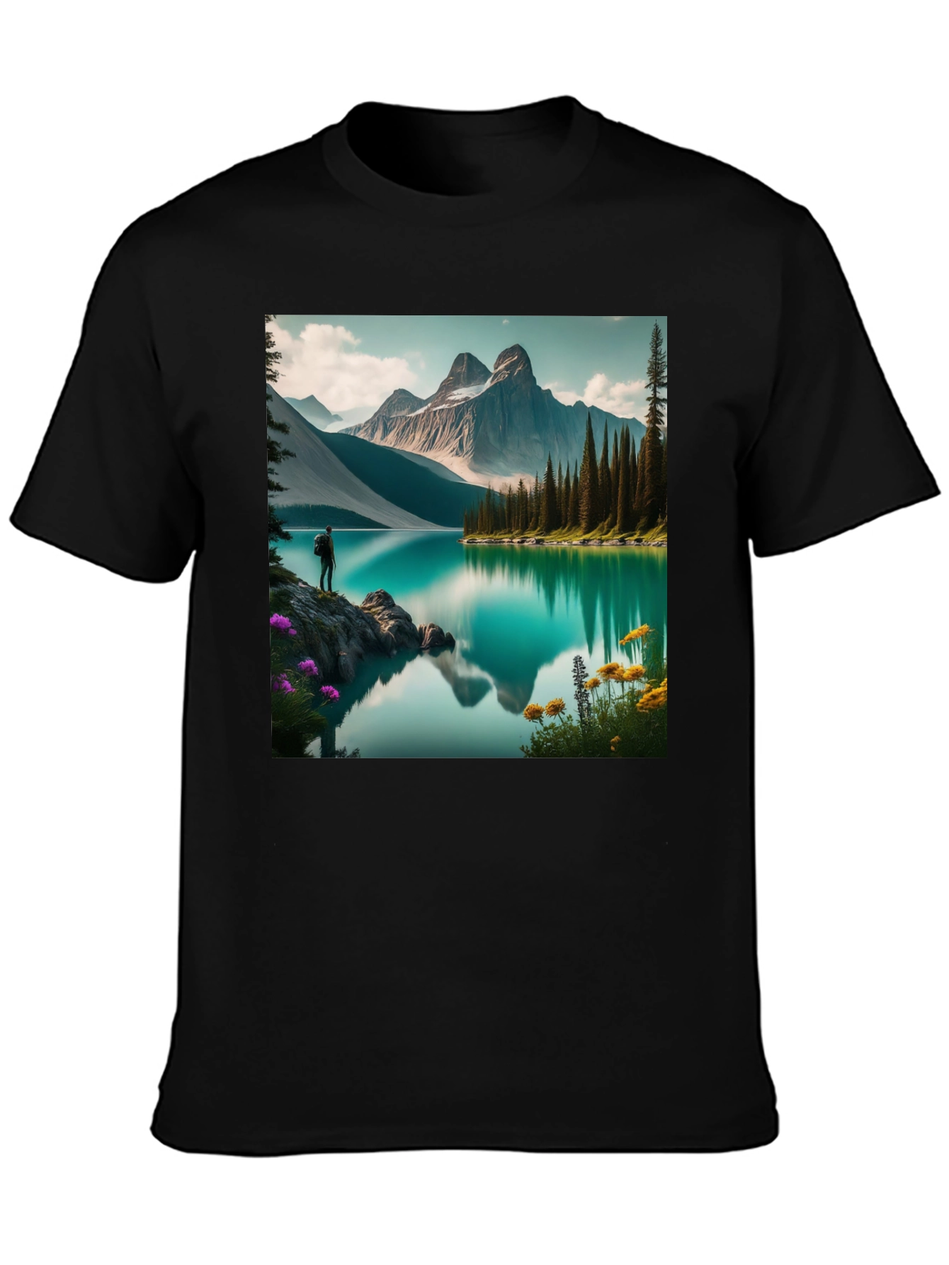 Mountain Lake Graphic Tee