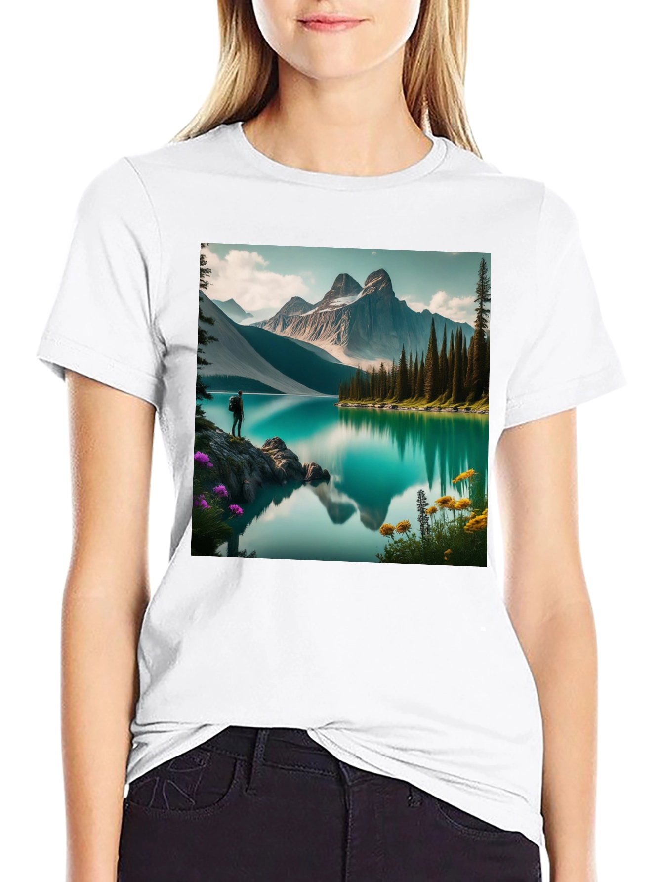 Mountain Lake Graphic Tee