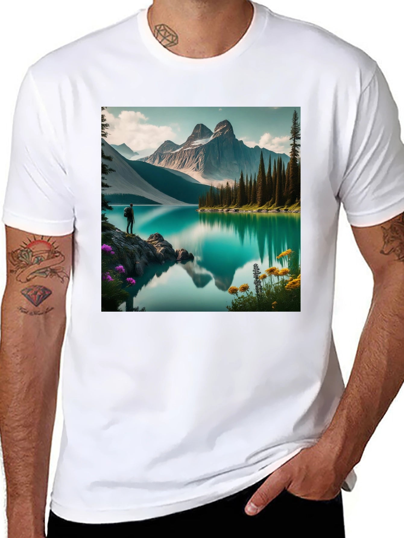 Mountain Lake Graphic Tee