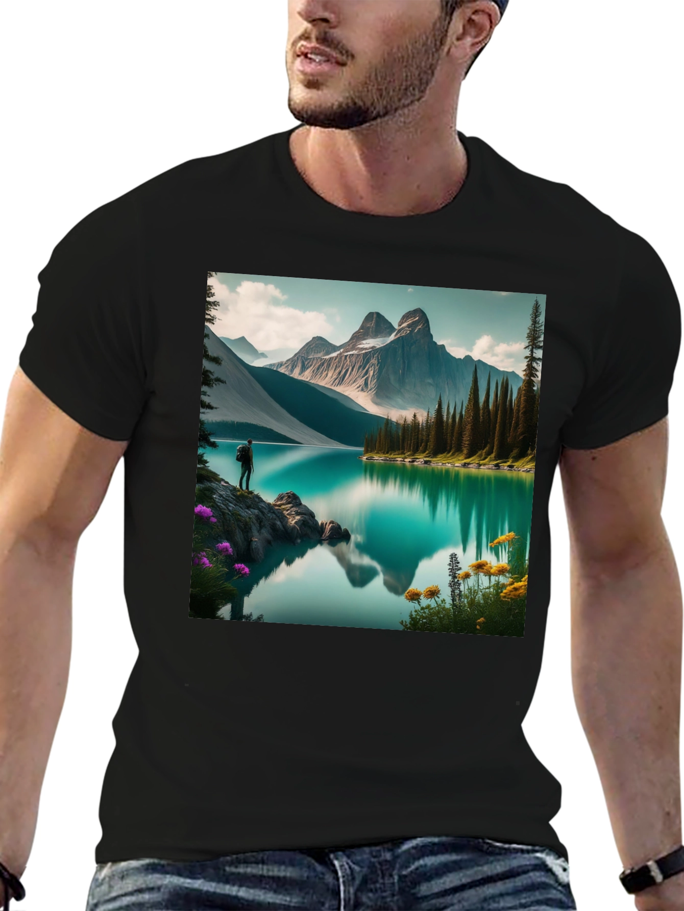 Mountain Lake Graphic Tee