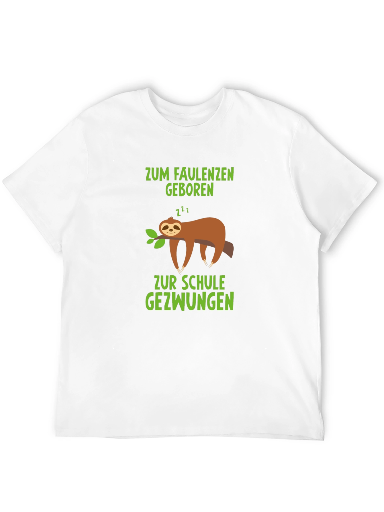 Lazy Sloth Graphic Tee - Zum Faulenzen Geboren