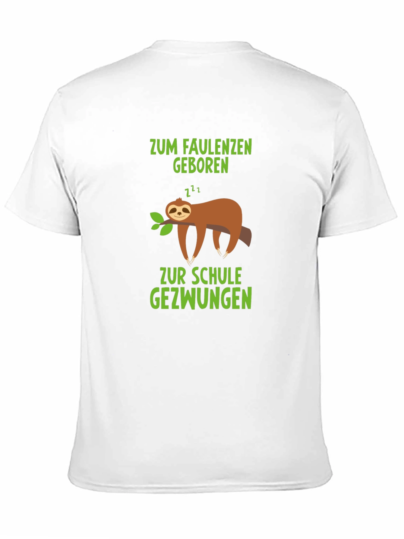 Lazy Sloth Graphic Tee - Zum Faulenzen Geboren