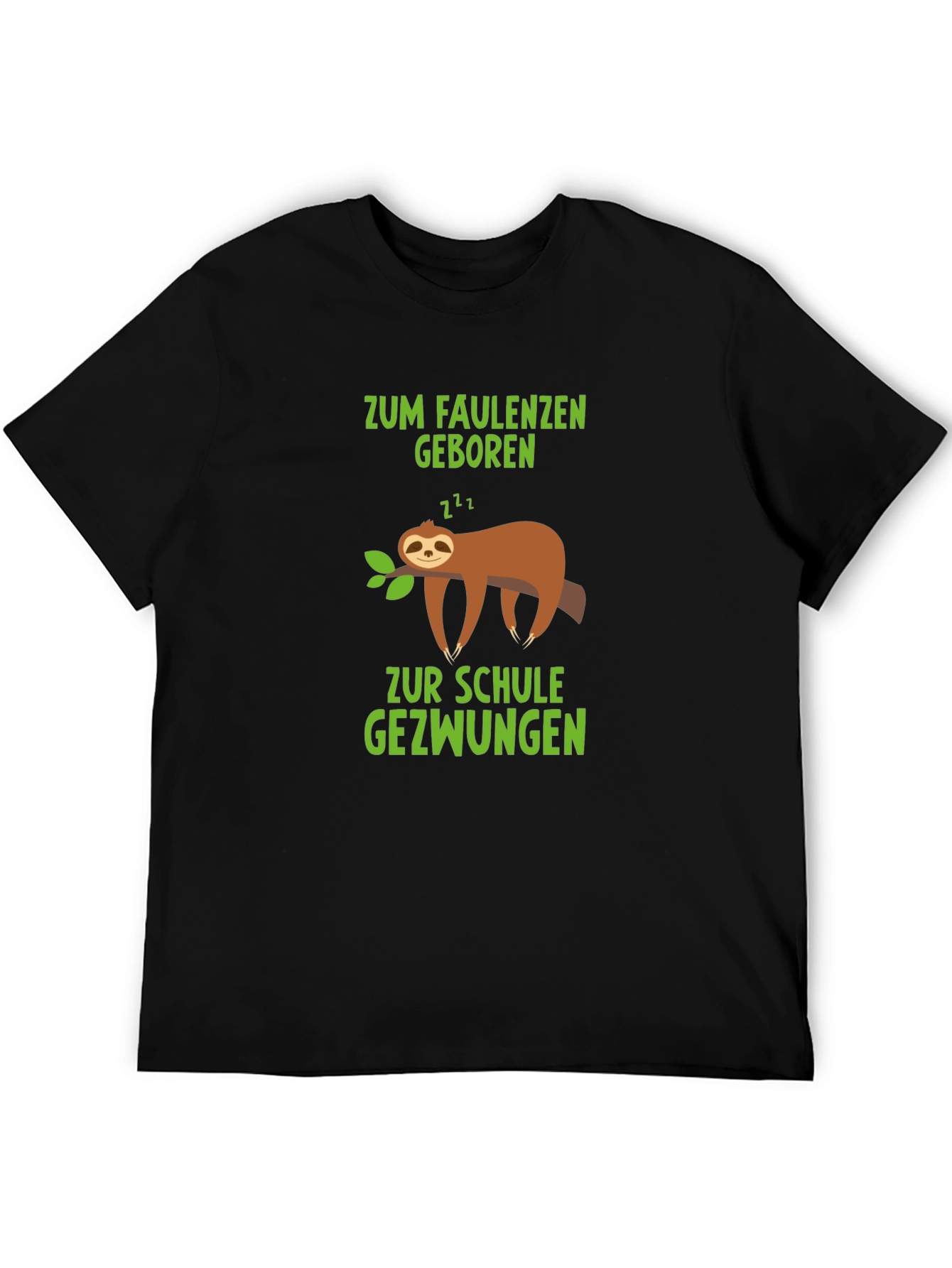 Lazy Sloth Graphic Tee - Zum Faulenzen Geboren