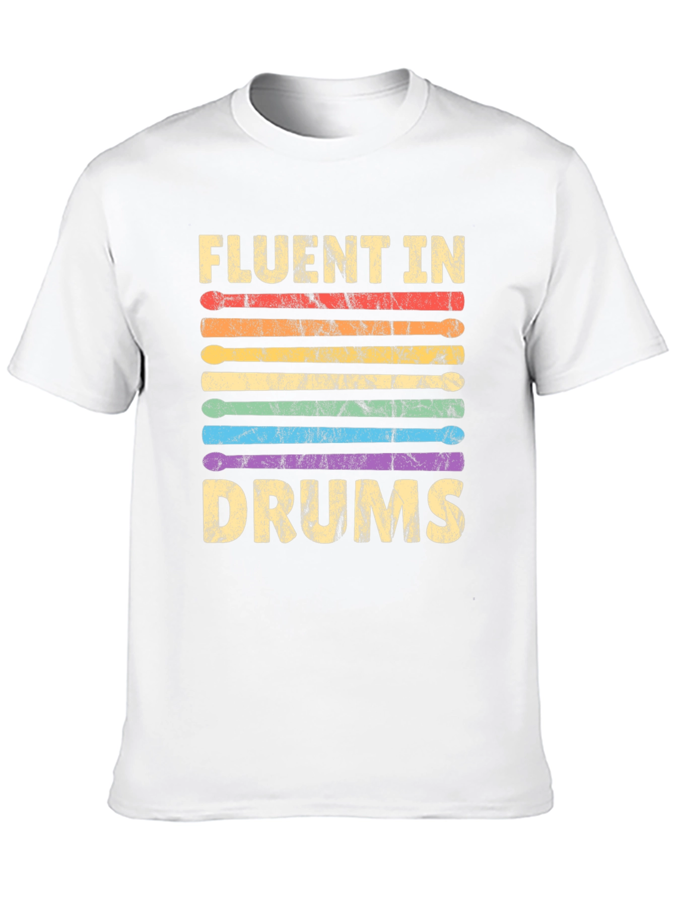Fluent In Drums T-Shirt - Music Lover Tee