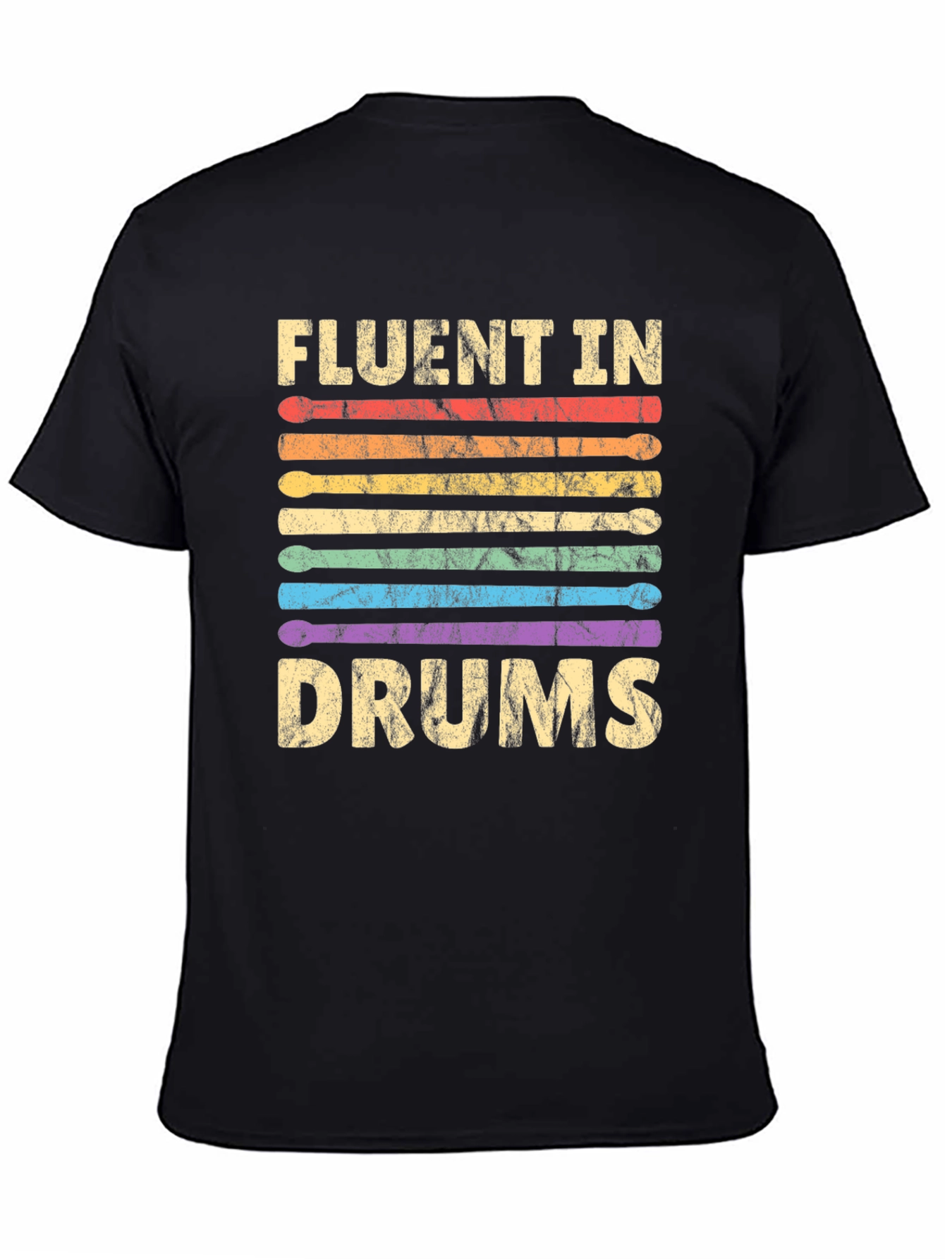 Fluent In Drums T-Shirt - Music Lover Tee