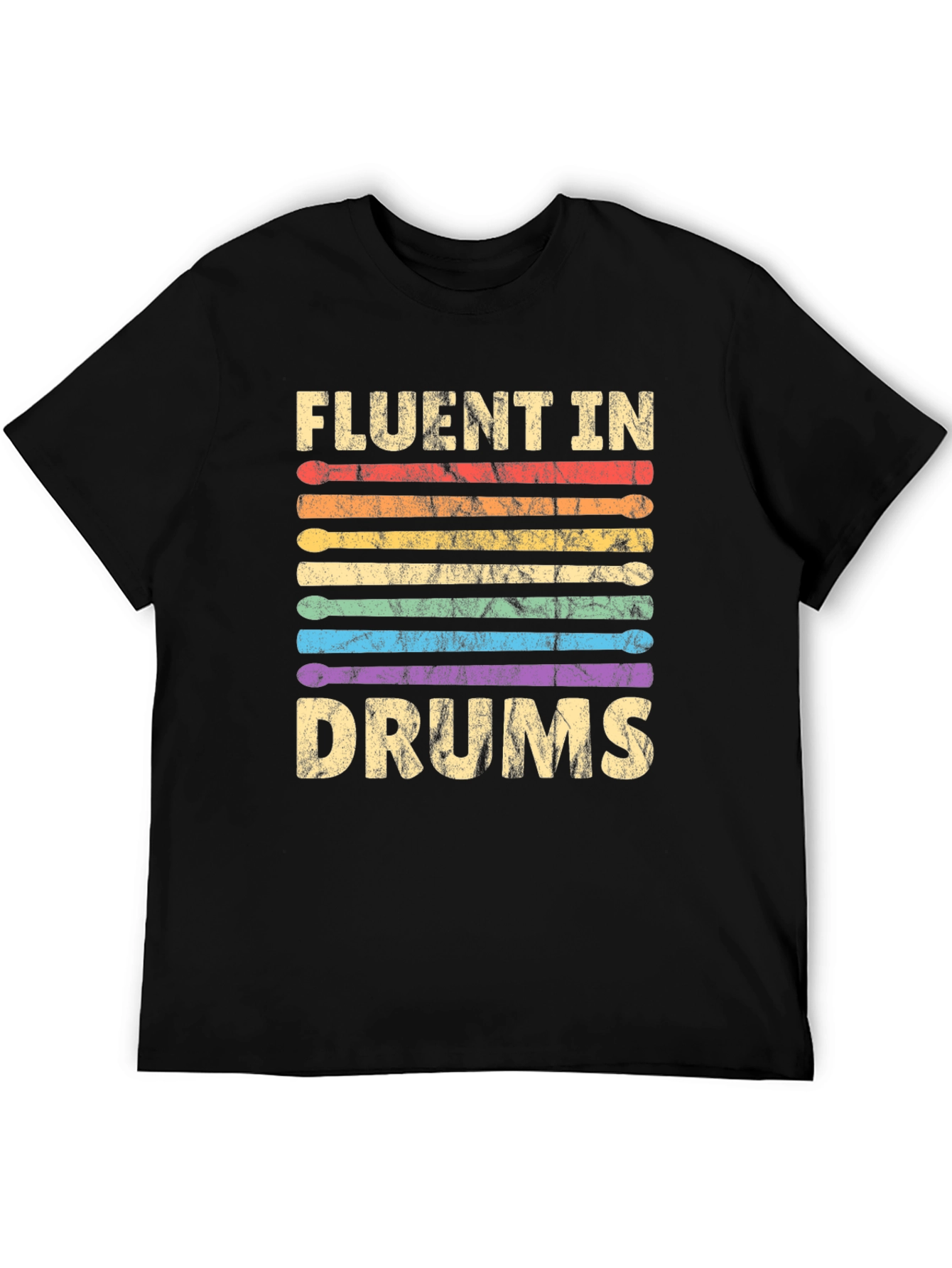 Fluent In Drums T-Shirt - Music Lover Tee