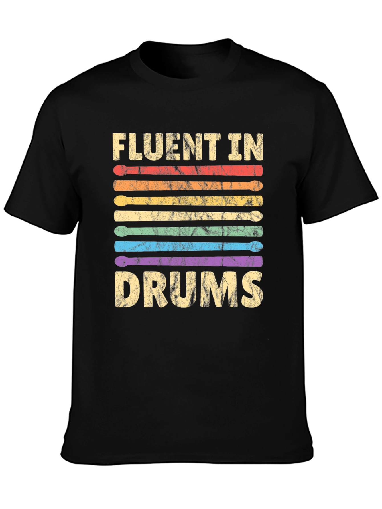 Fluent In Drums T-Shirt - Music Lover Tee