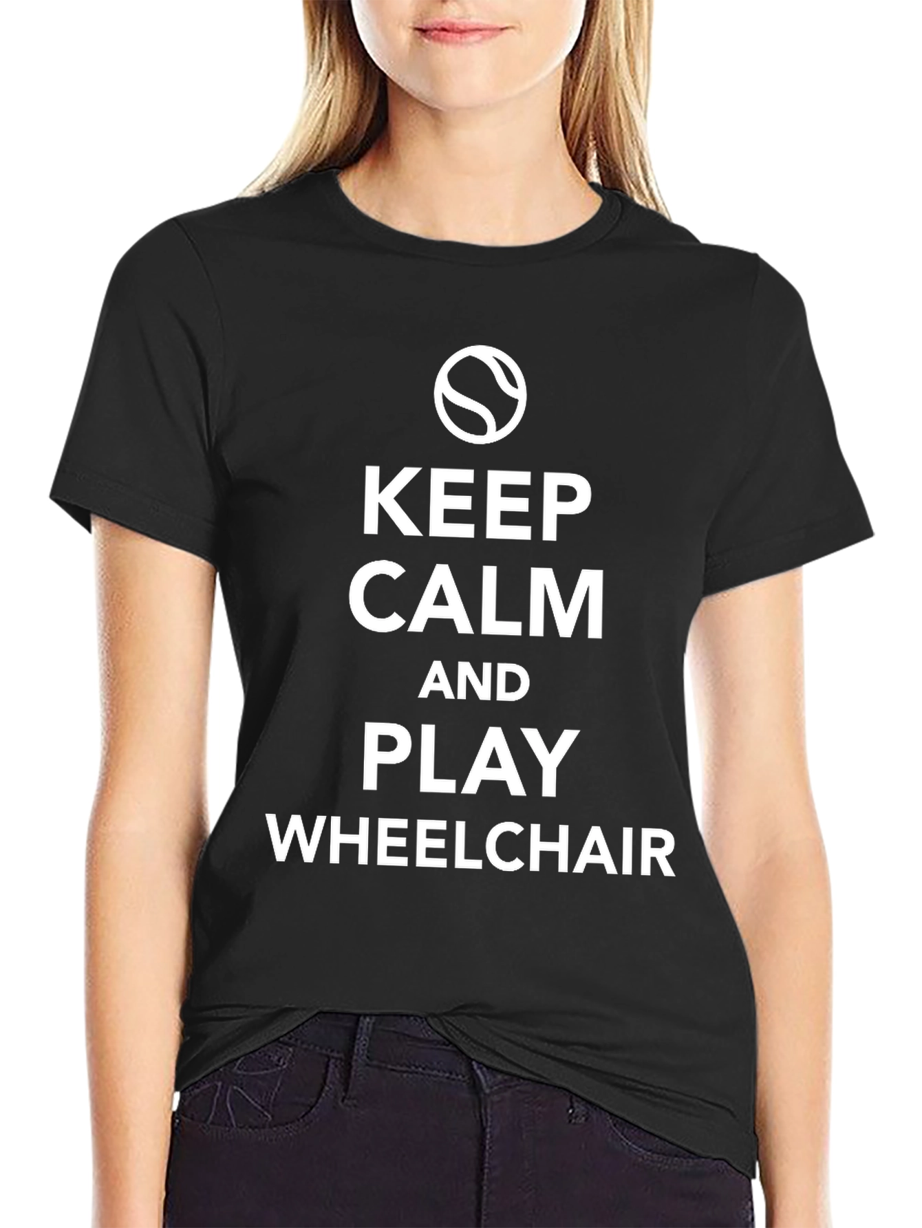 Keep Calm Play Wheelchair T-Shirt