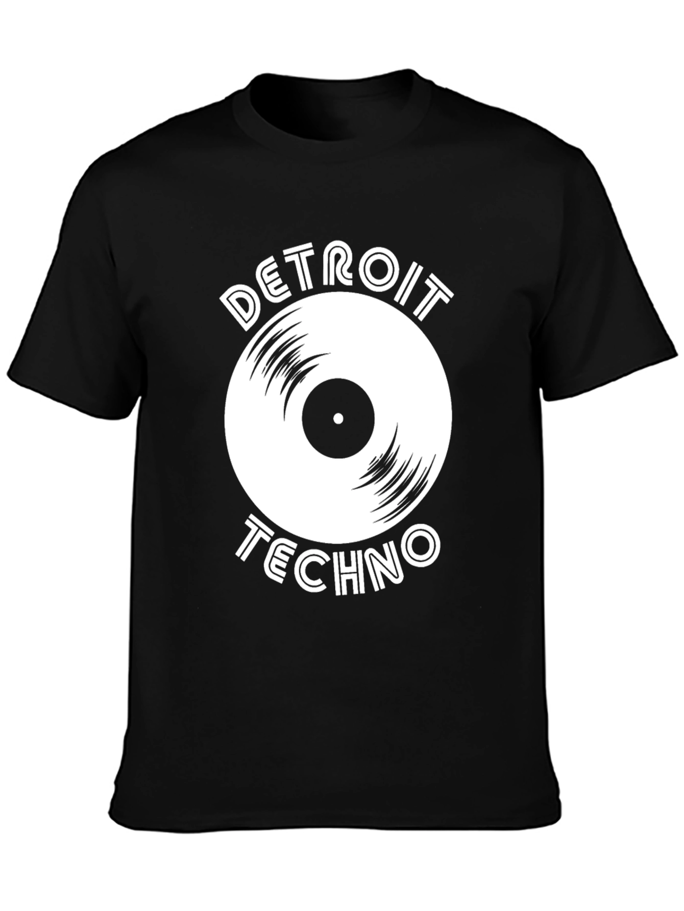 Detroit Techno Vinyl Record Graphic T-Shirt