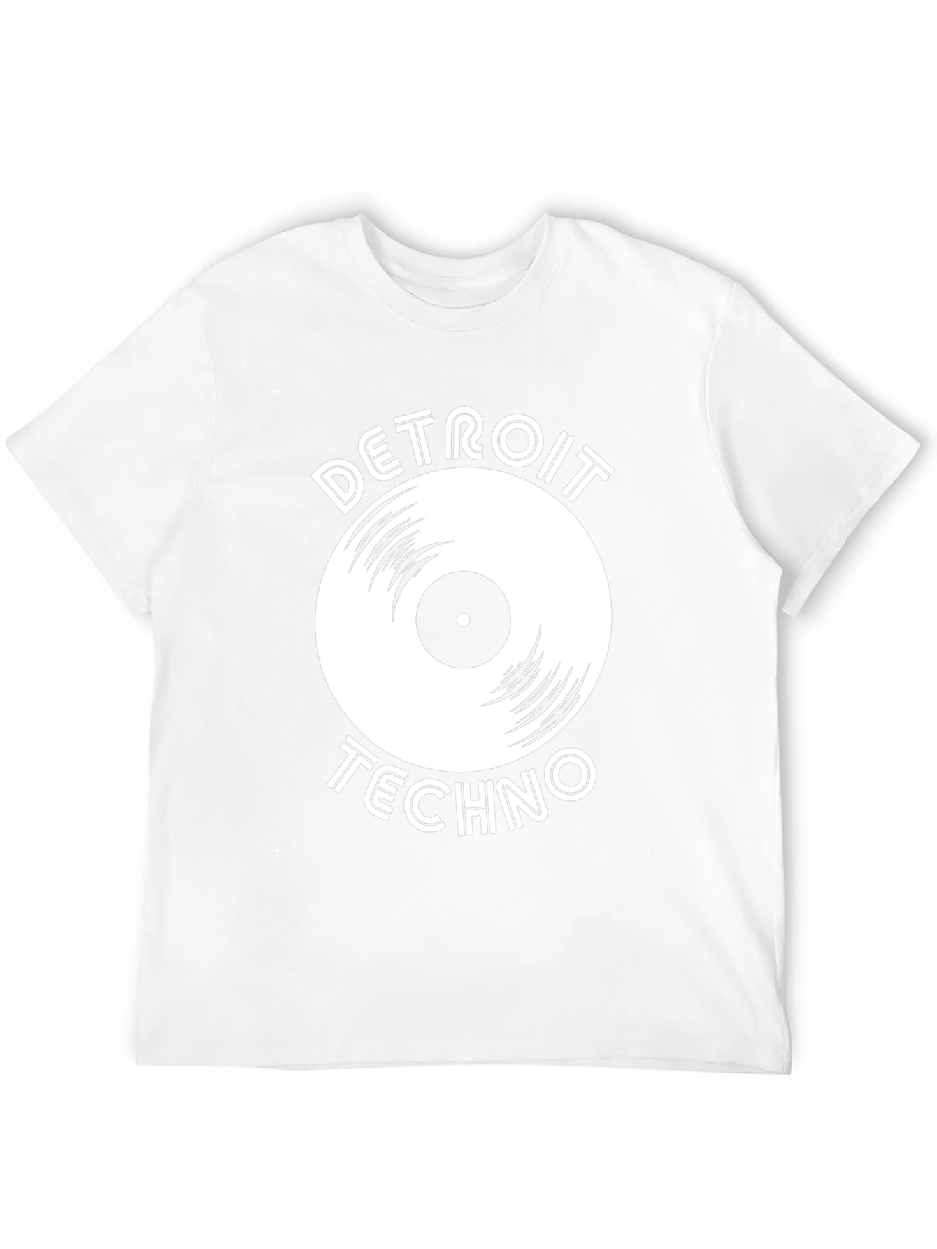 Detroit Techno Vinyl Record Graphic T-Shirt