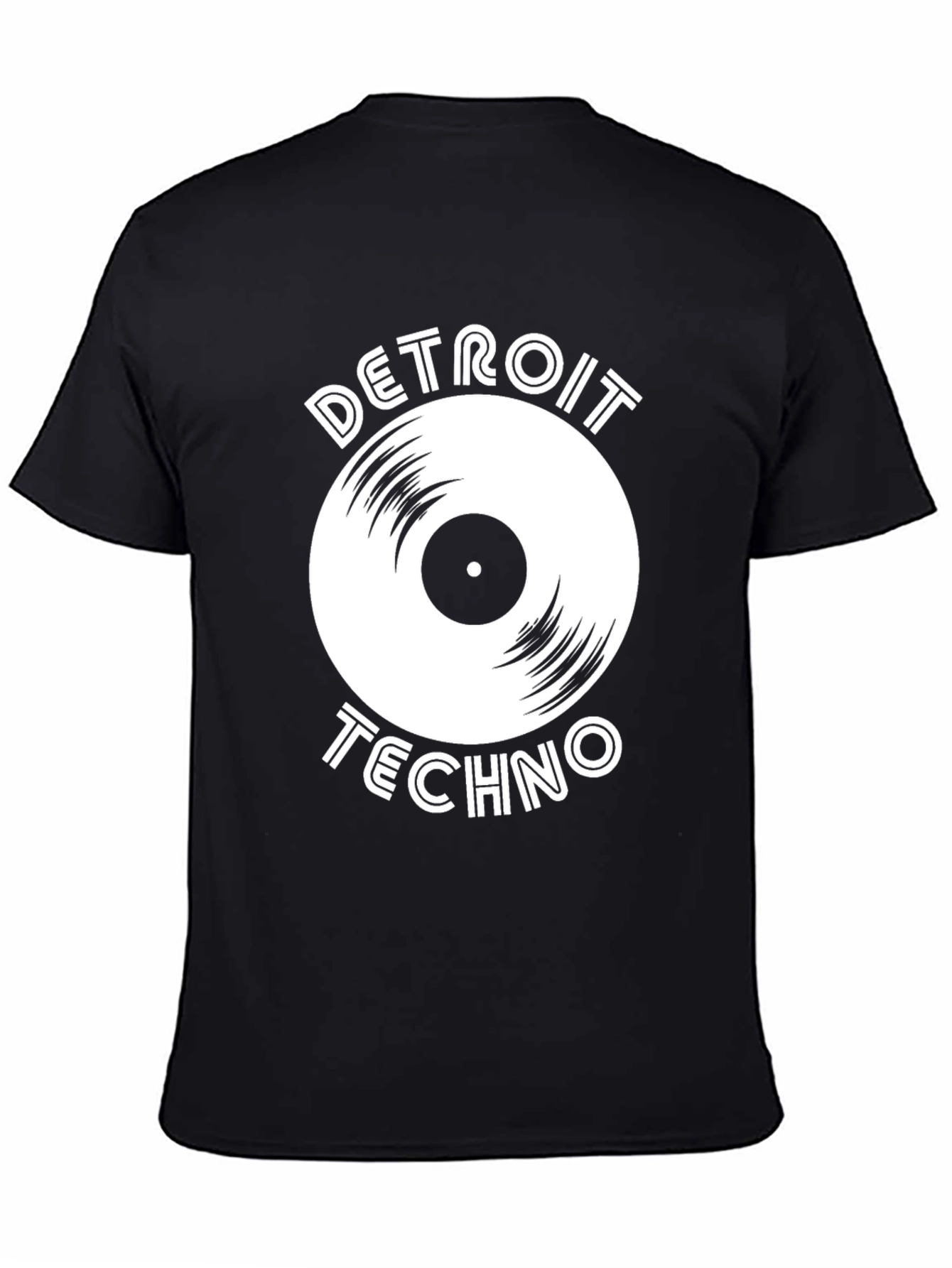 Detroit Techno Vinyl Record Graphic T-Shirt