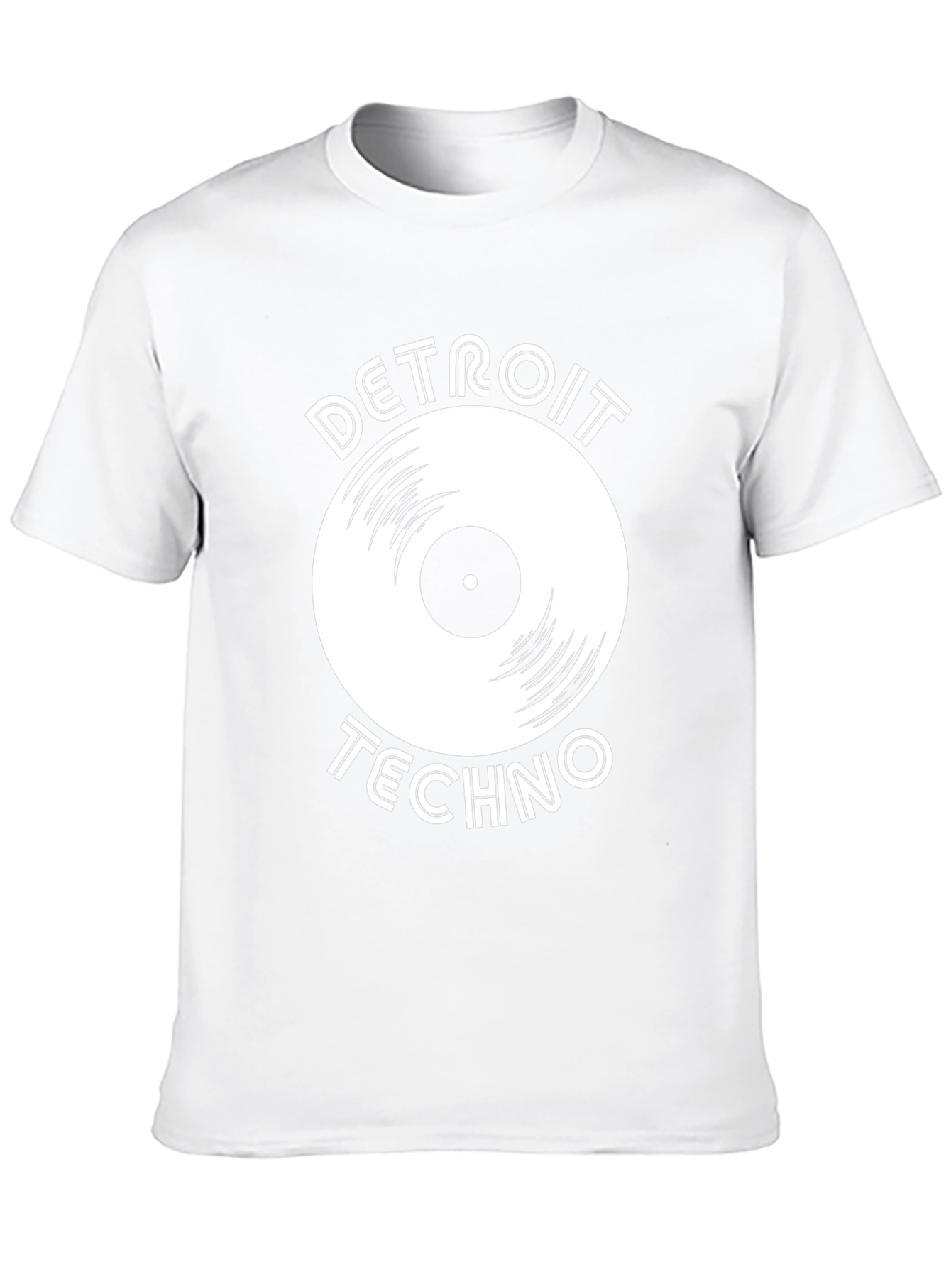 Detroit Techno Vinyl Record Graphic T-Shirt