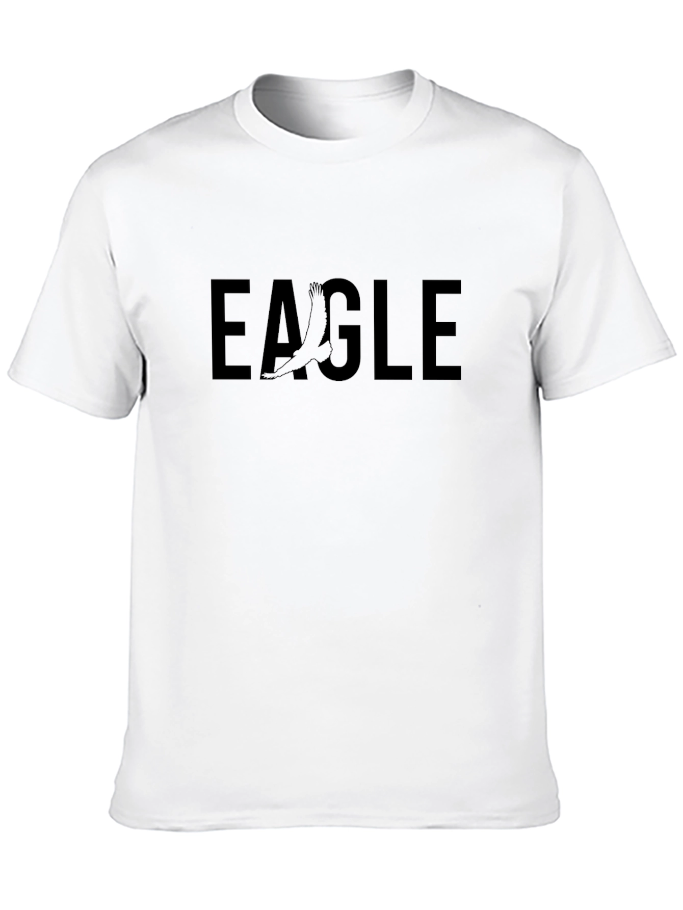 Bold Eagle Graphic Tee - Black