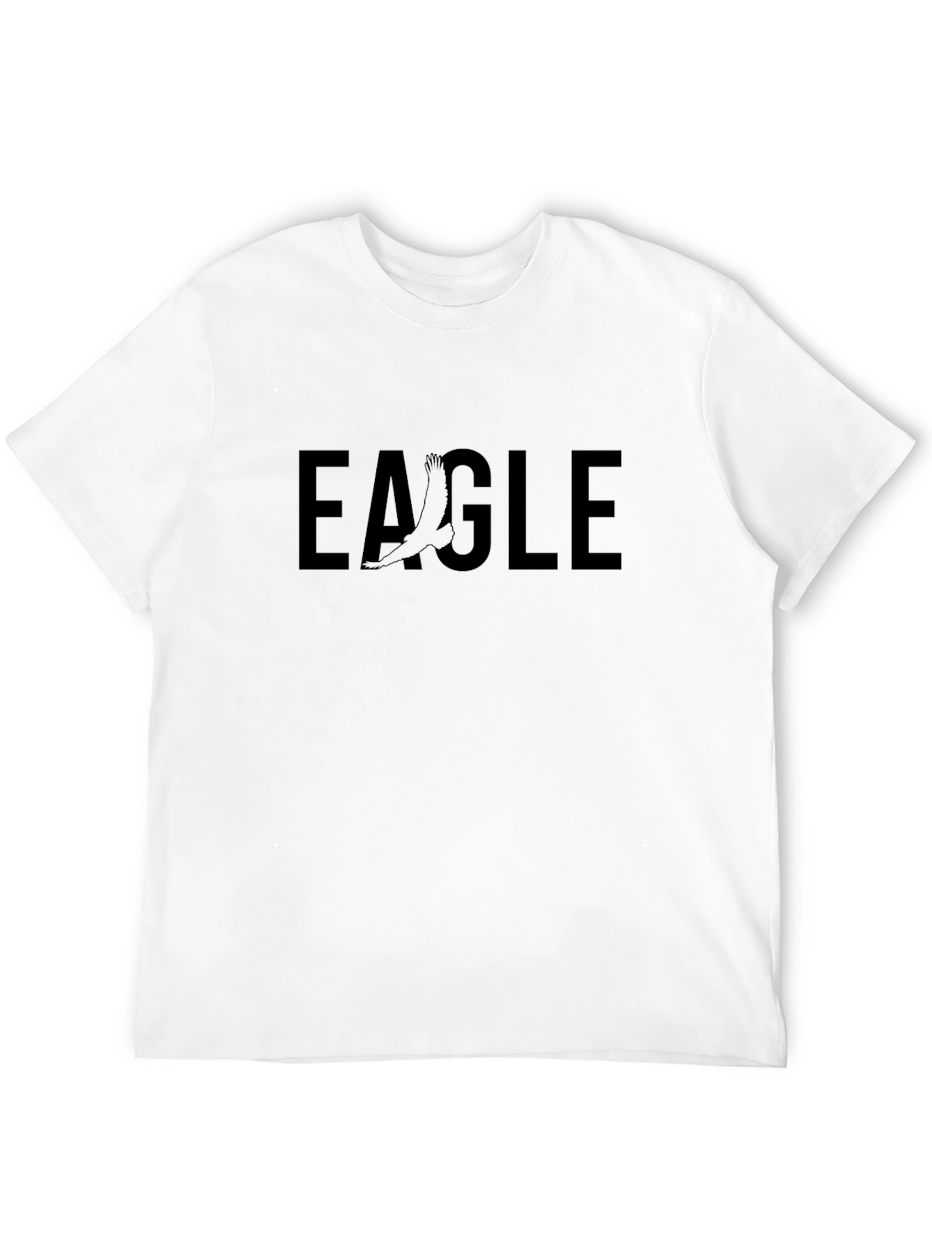 Bold Eagle Graphic Tee - Black
