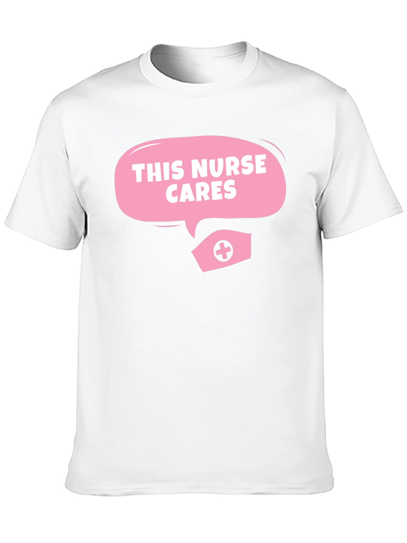 This Nurse Cares - Black T-Shirt