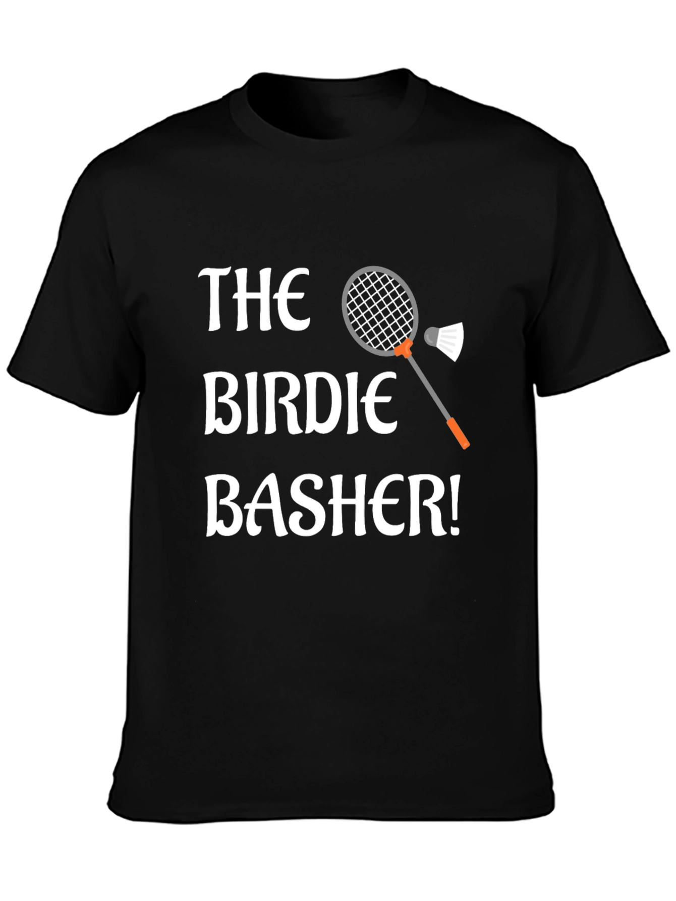 Birdie Basher Badminton T-Shirt - Sporty Graphic Tee