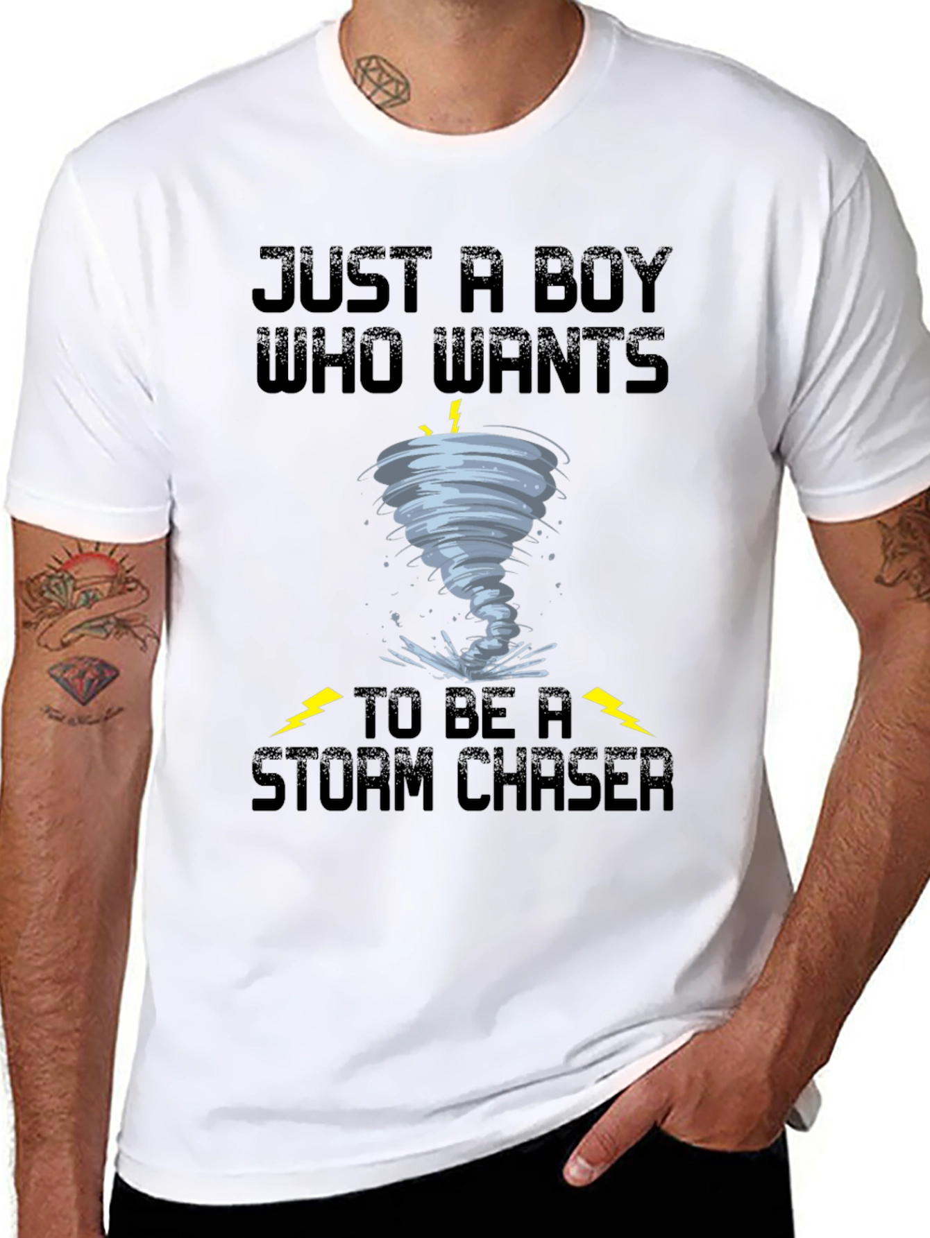 Boys Storm Chaser Tornado Graphic Tee