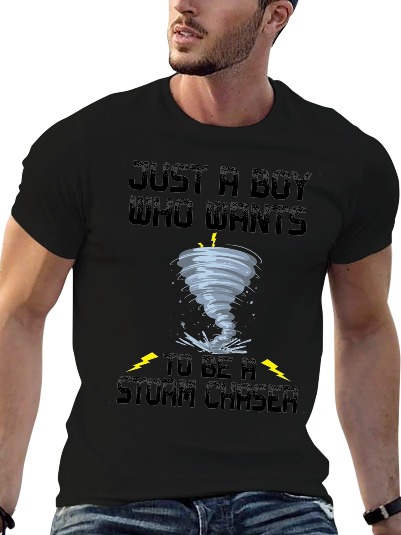 Boys Storm Chaser Tornado Graphic Tee