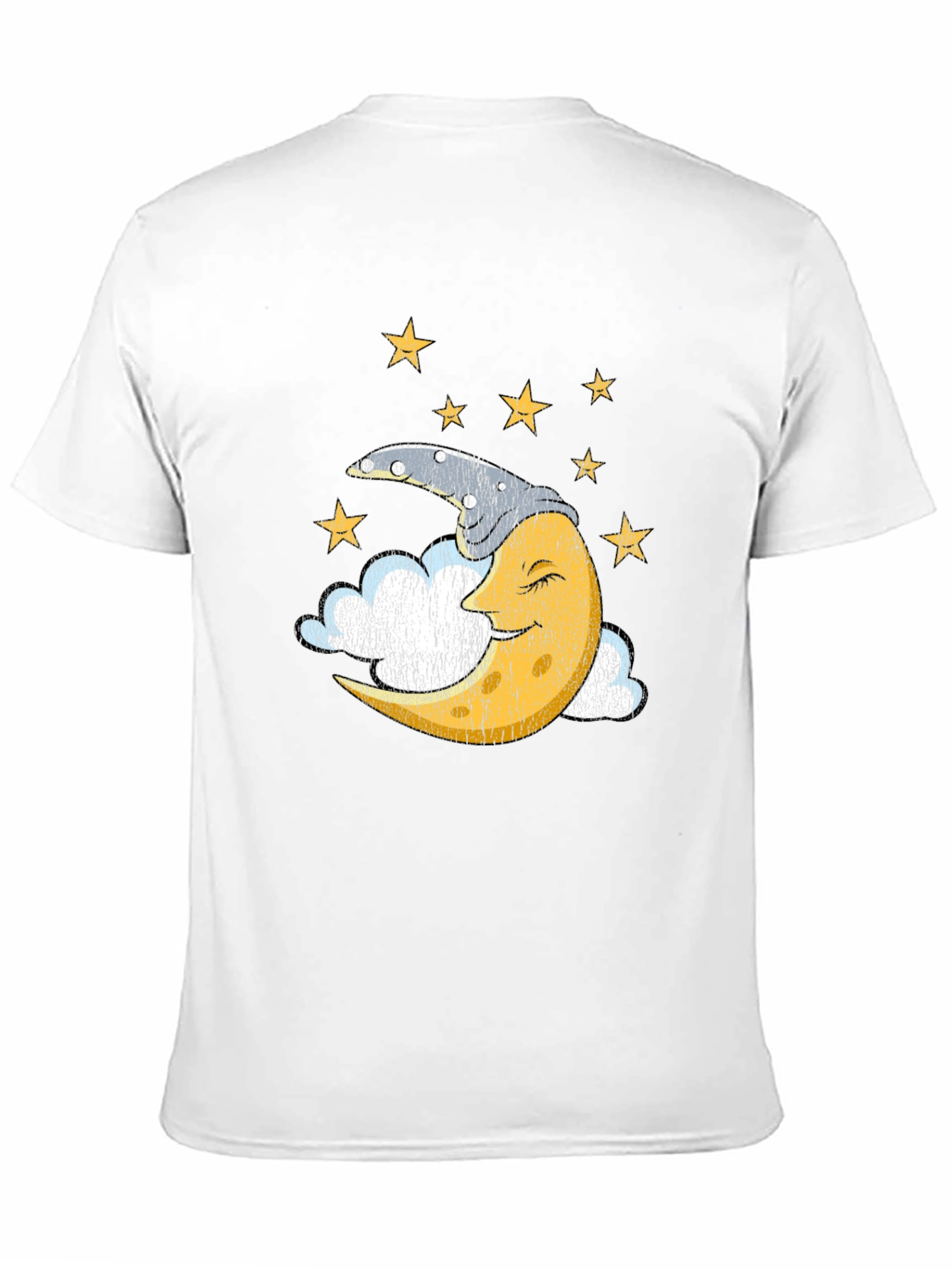 Sleepy Moon Graphic T-Shirt - Dreamy Celestial Design