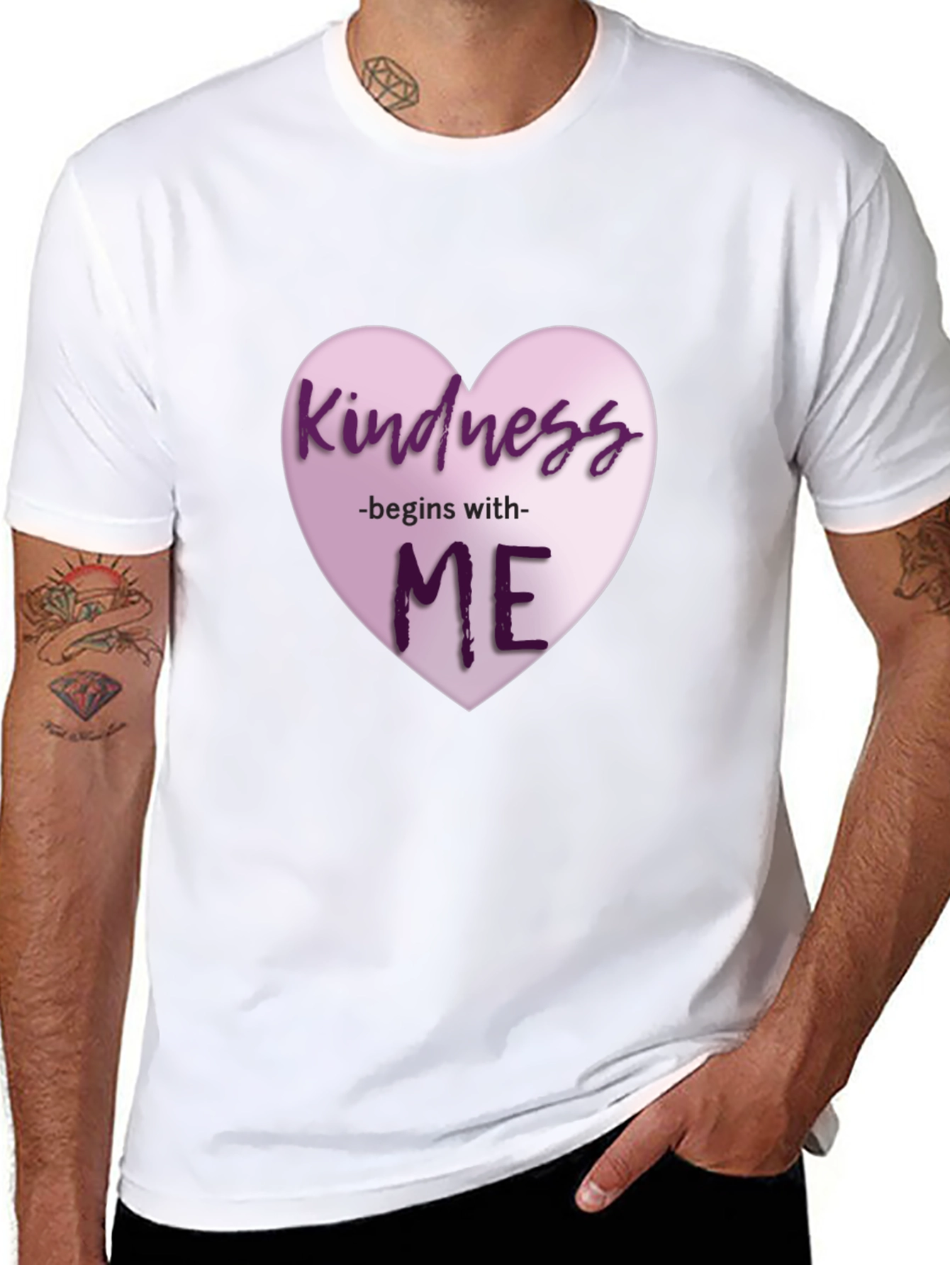 Kindness Begins With Me Heart Graphic T-Shirt